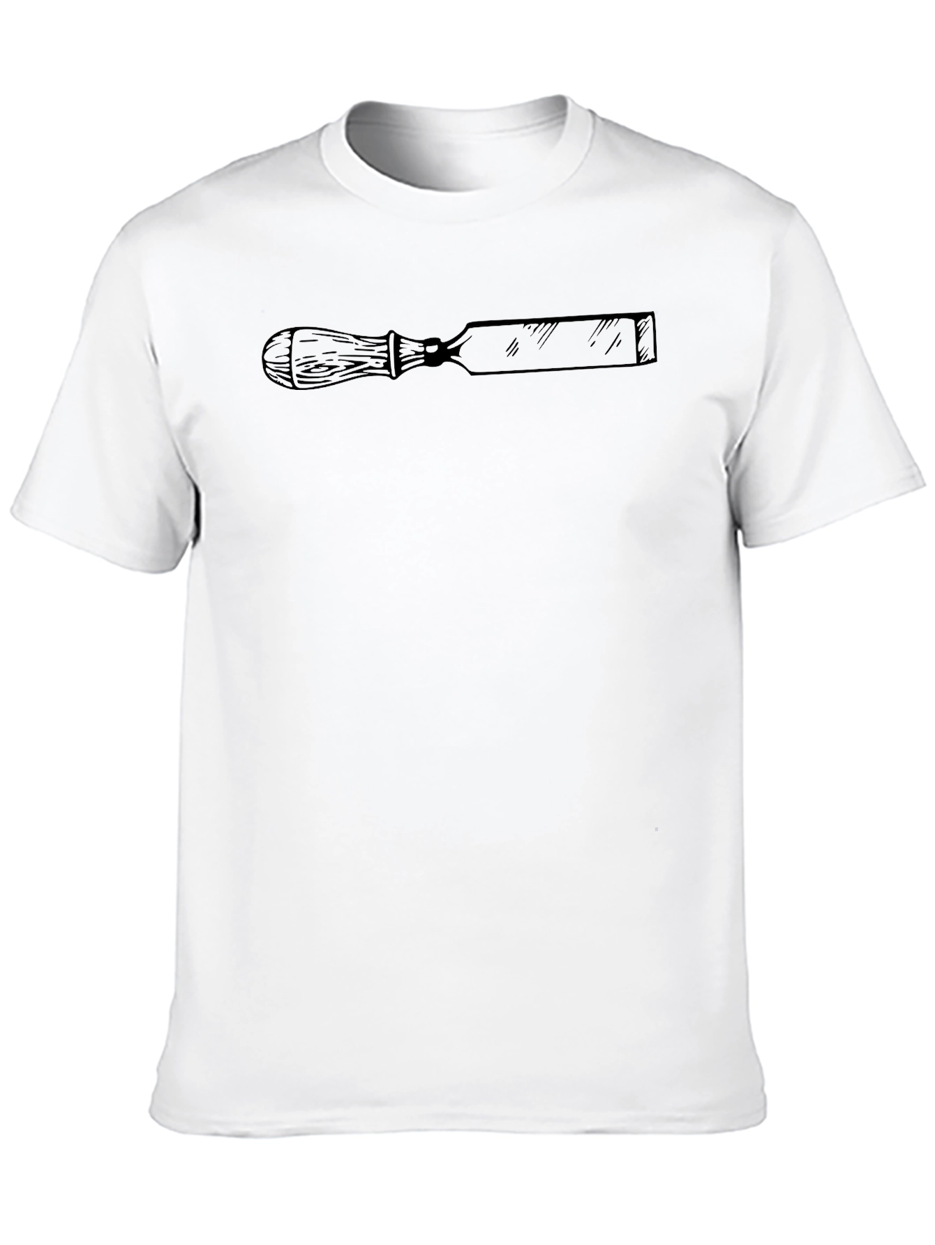 Black Chisel Graphic Tee - Hand Tool Design