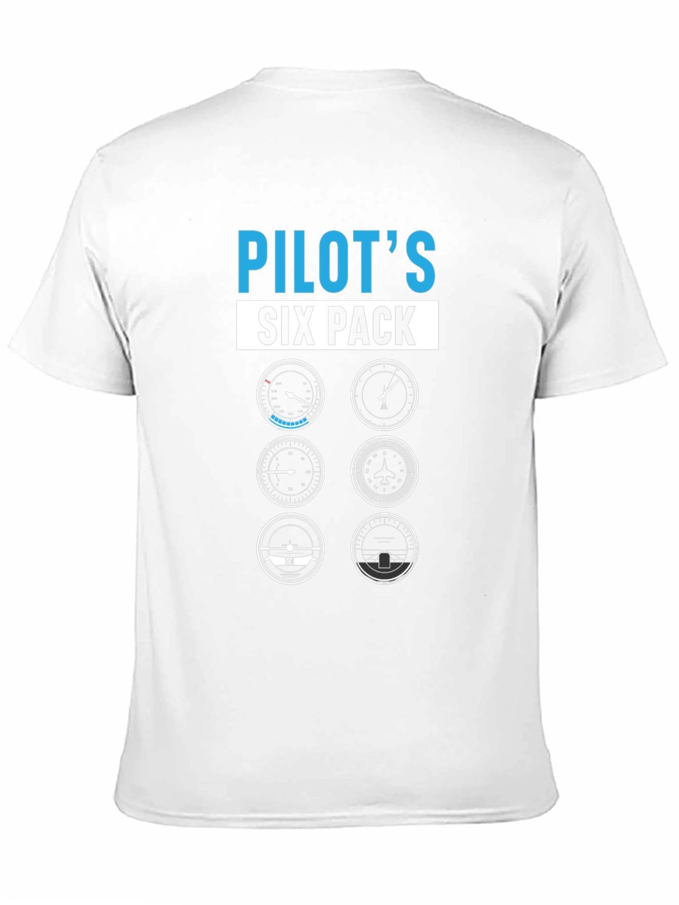 Pilots Six Pack T-Shirt - Aviation Gift