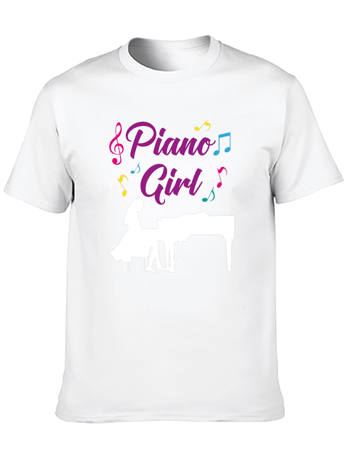 Piano Girl T-Shirt: Musically Stylish Tee