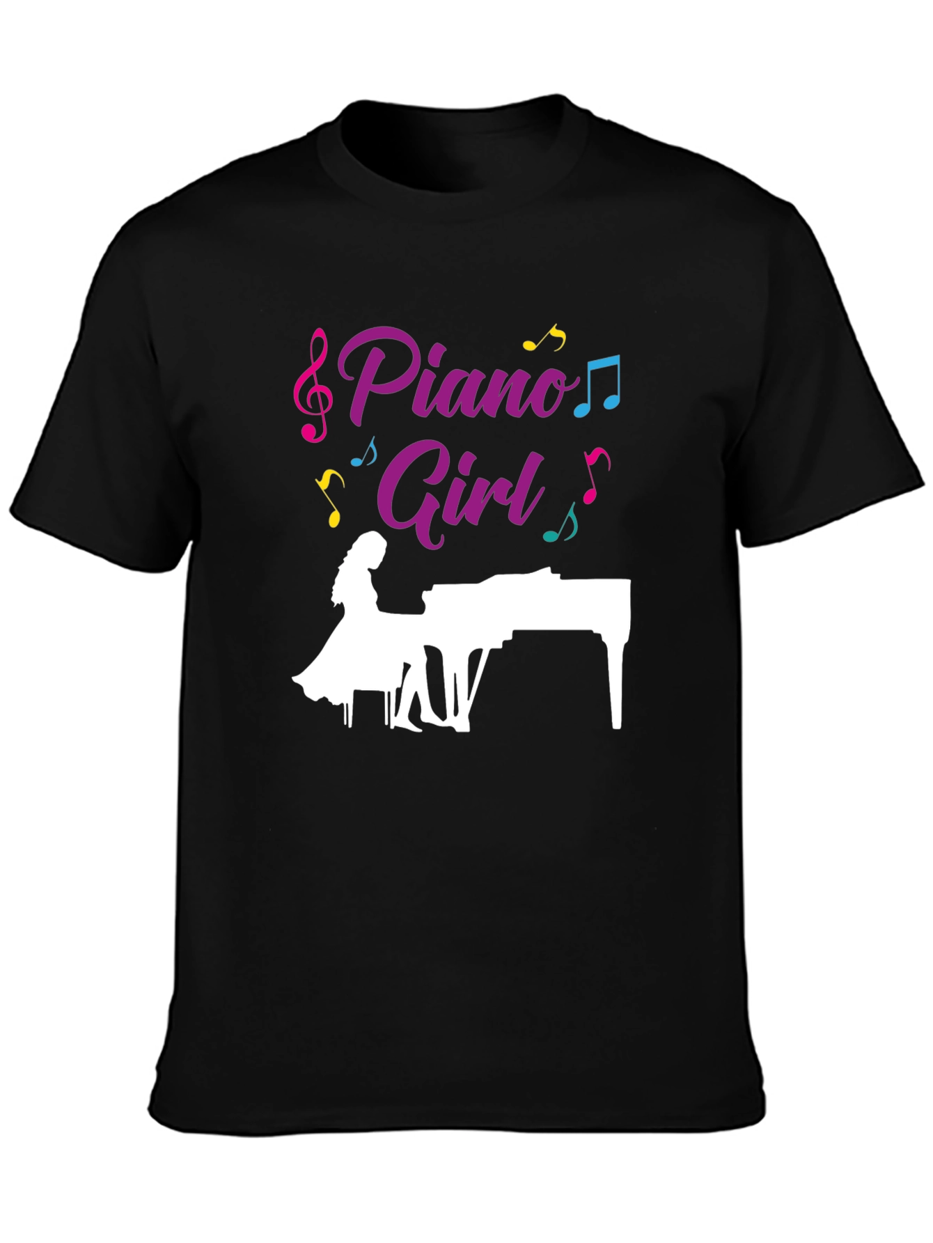 Piano Girl T-Shirt: Musically Stylish Tee