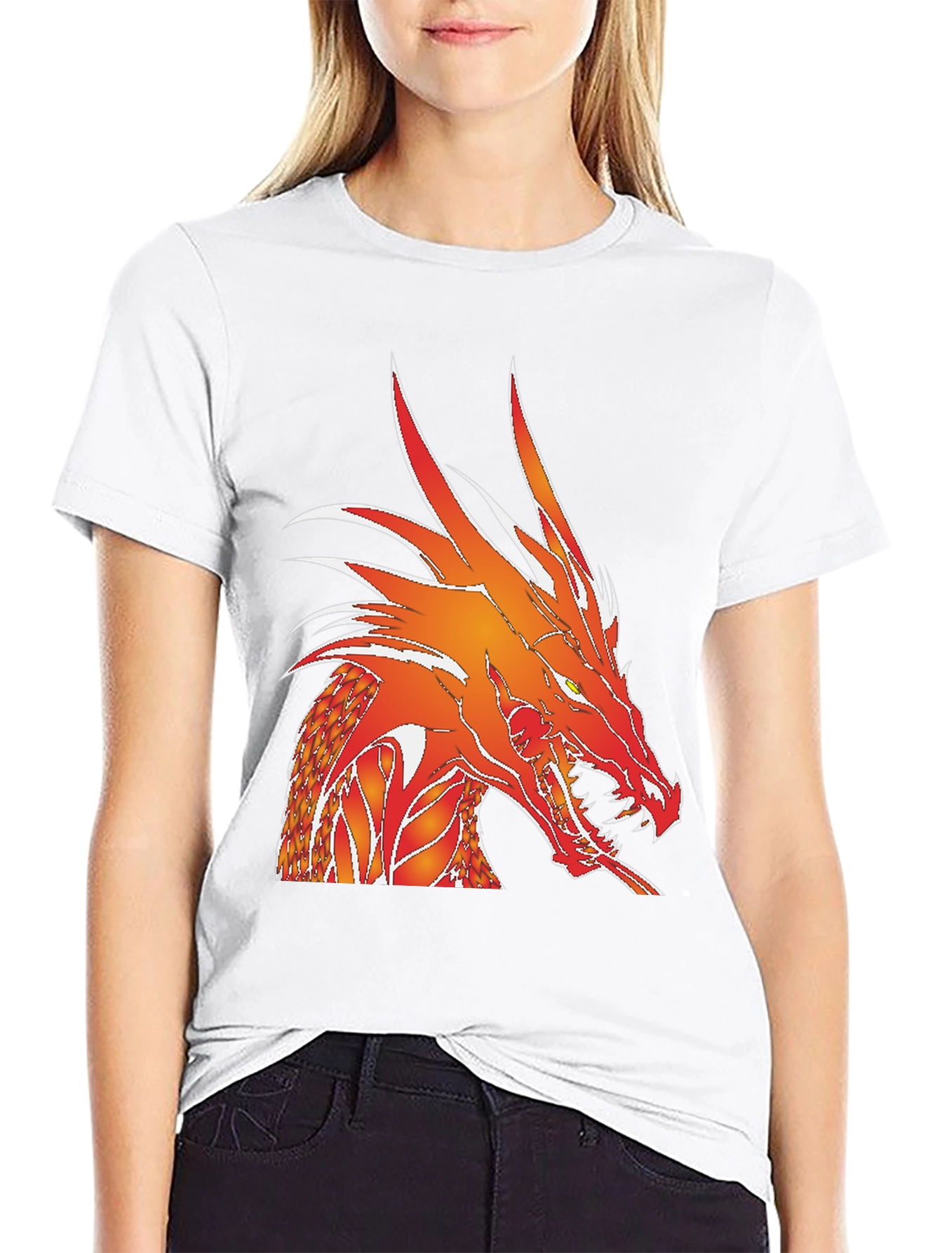 Fiery Dragon Graphic Tee - Bold Statement Shirt