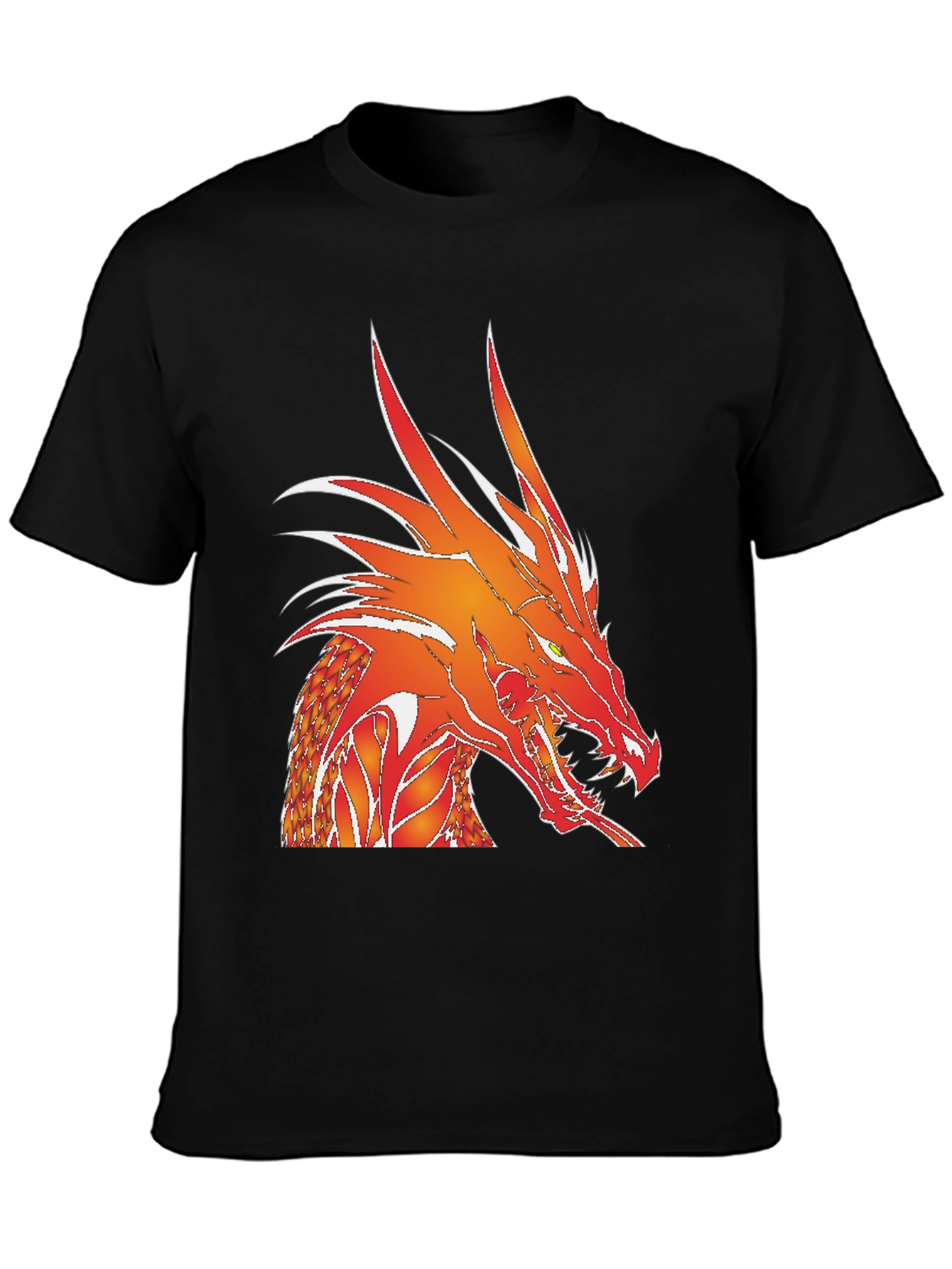 Fiery Dragon Graphic Tee - Bold Statement Shirt