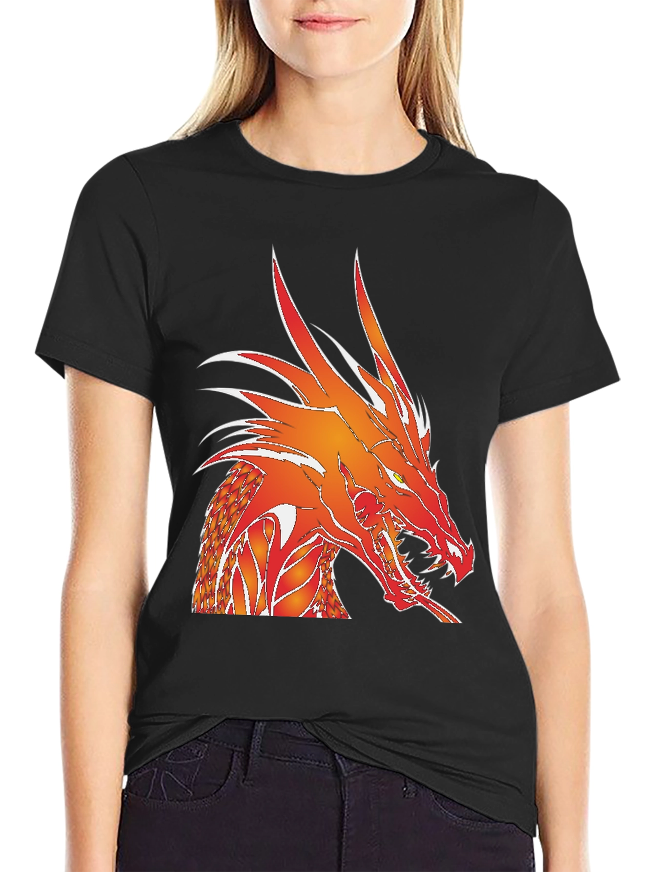 Fiery Dragon Graphic Tee - Bold Statement Shirt