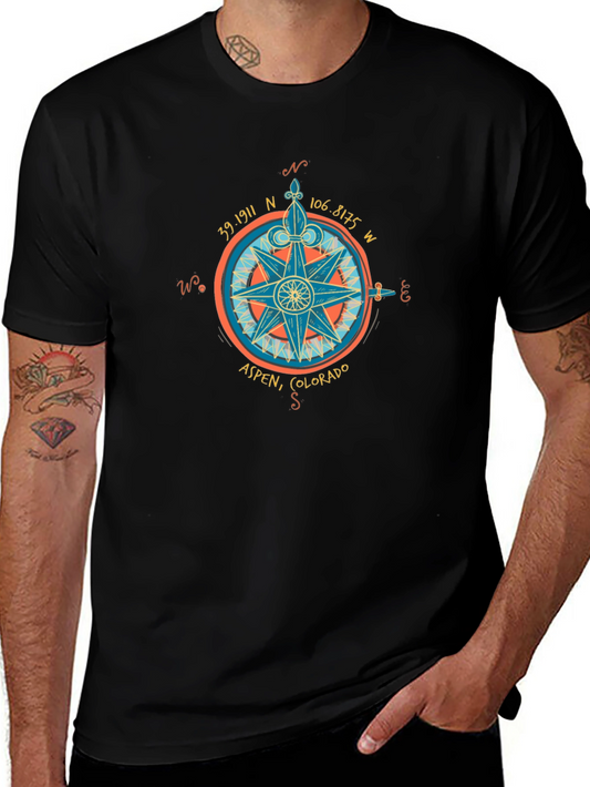 Aspen Colorado Compass Graphic T-Shirt