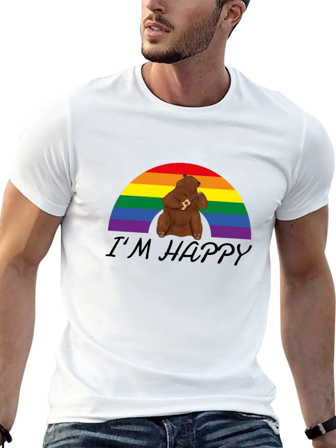 Happy Bear Rainbow Pride T-Shirt