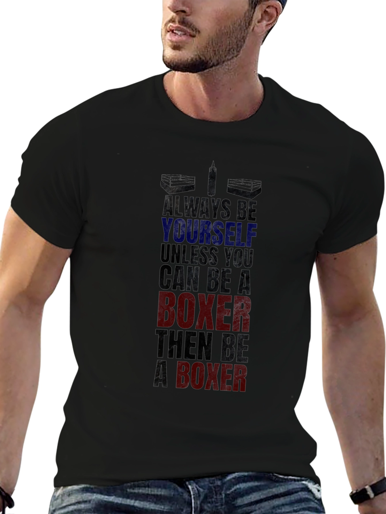 Boxer Graphic Tee - Always Be Yourself Boxing T-Shirt