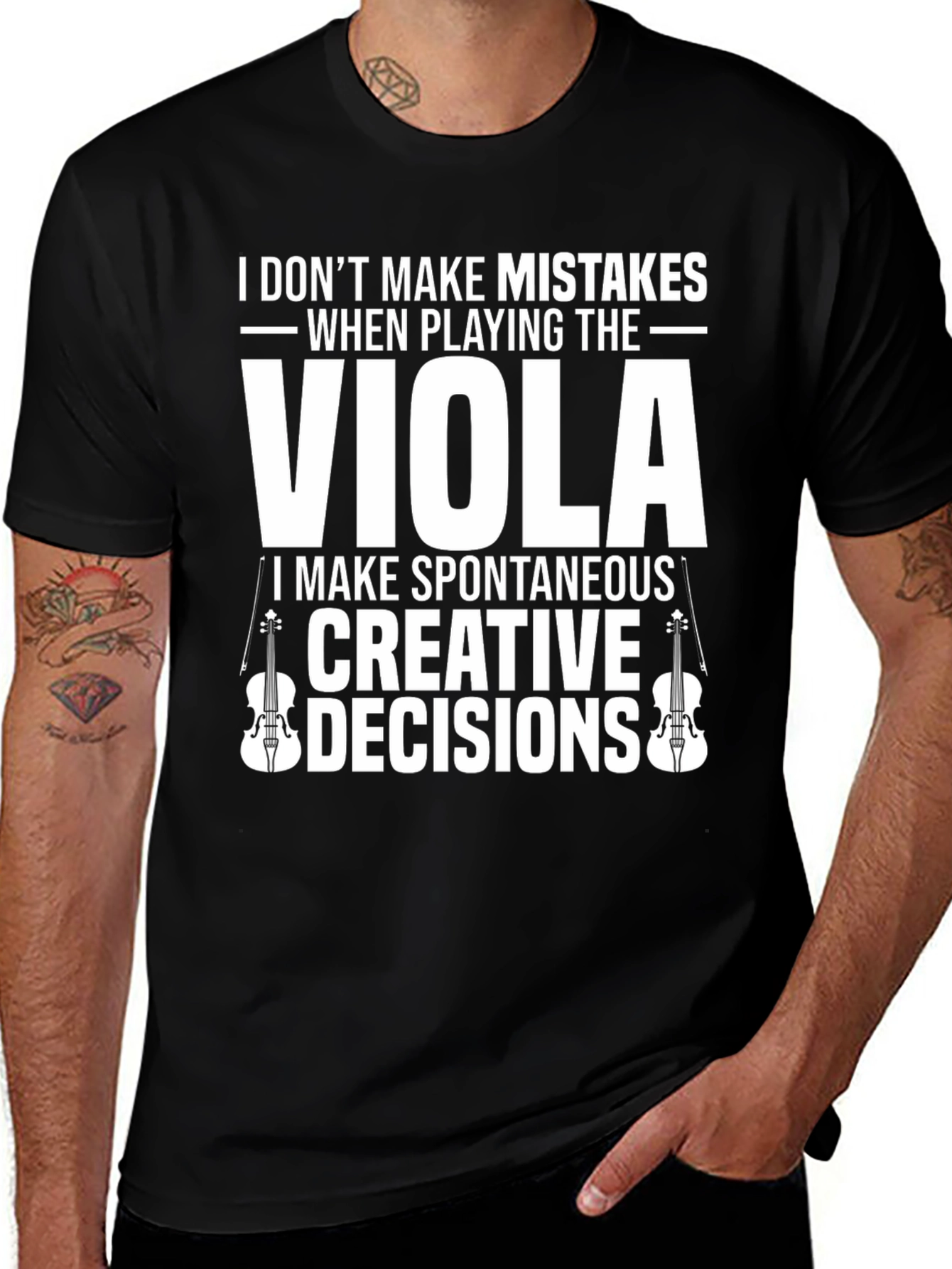 Viola Player T-Shirt: Spontaneous Creative Decisions