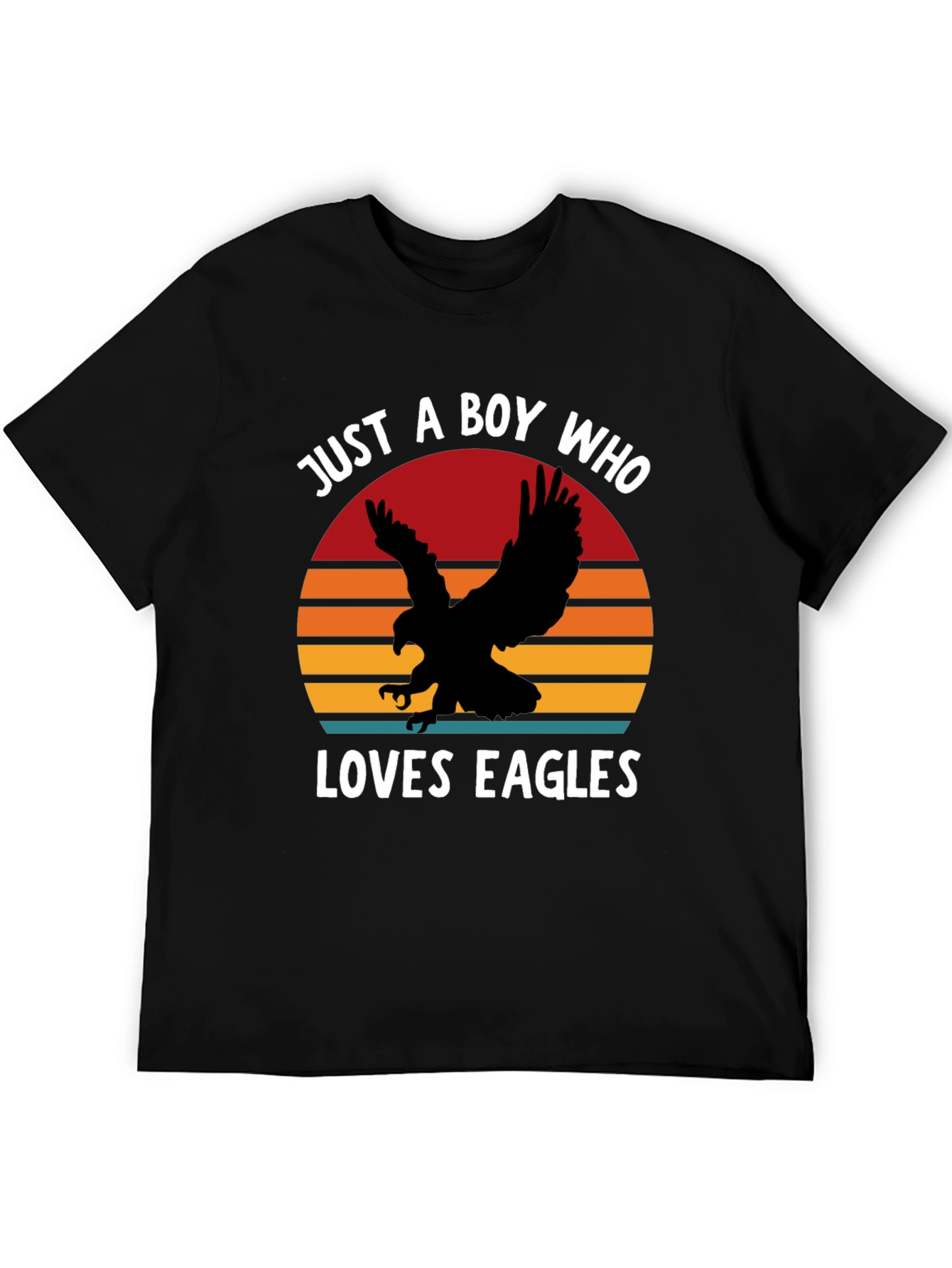Boy Who Loves Eagles Graphic T-Shirt