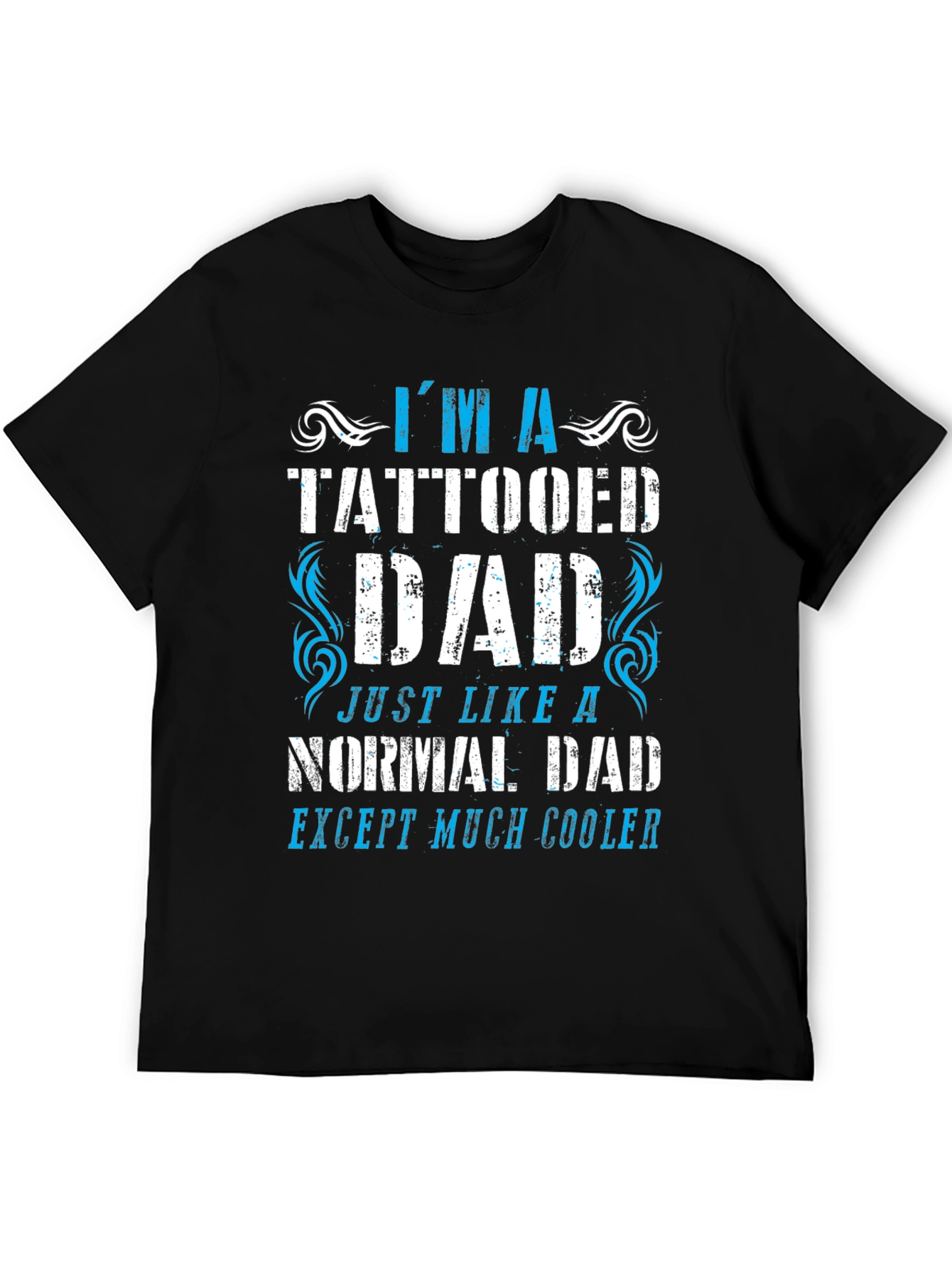 Tattooed Dad Graphic T-Shirt - Cool Dad Tee
