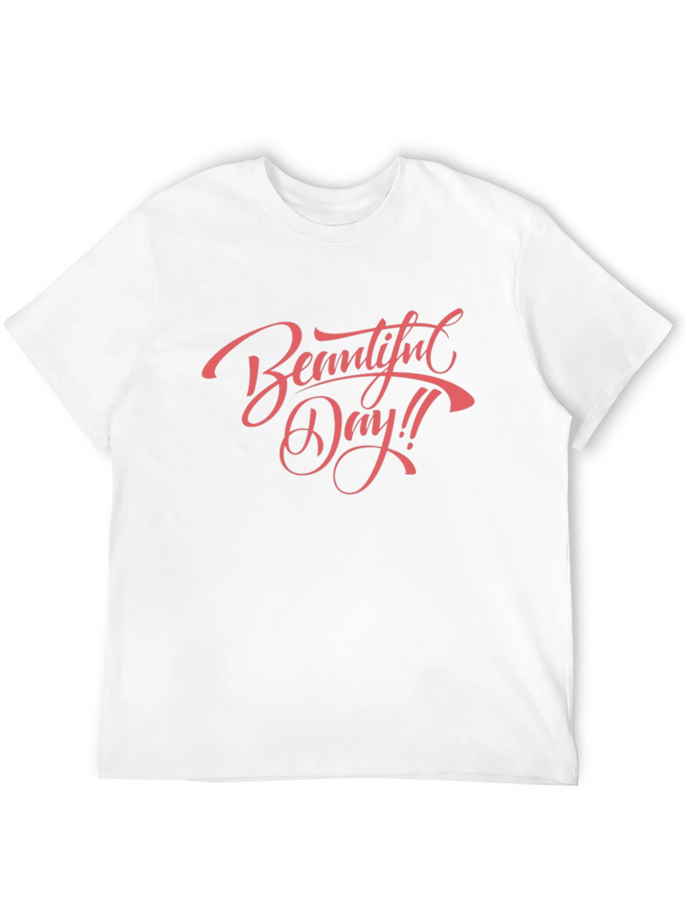 Beautiful Day Graphic T-Shirt - Black Crew Neck
