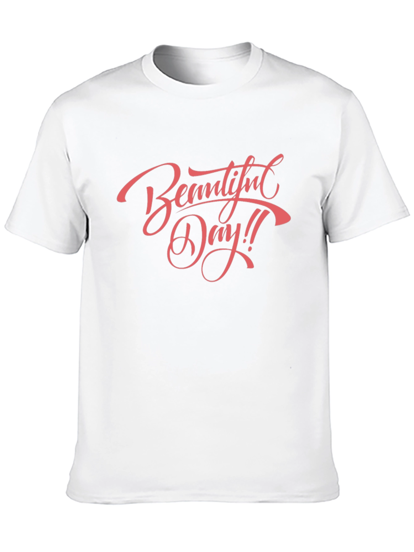 Beautiful Day Graphic T-Shirt - Black Crew Neck