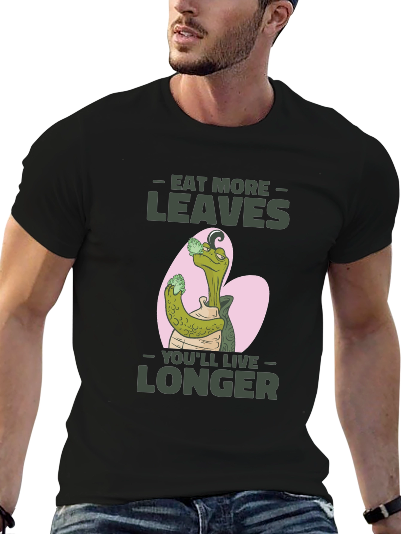 Eat More Leaves Graphic T-Shirt