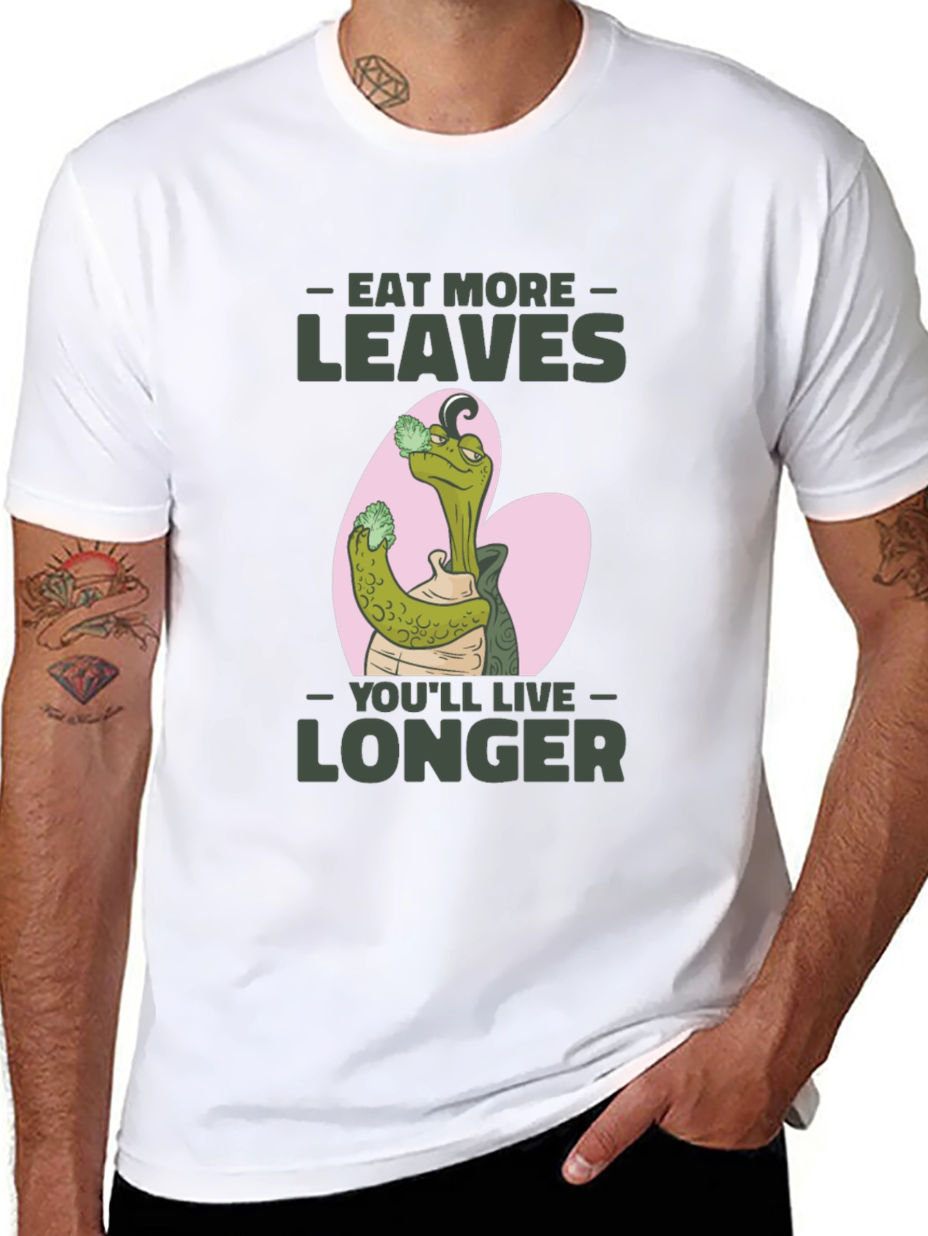 Eat More Leaves Graphic T-Shirt