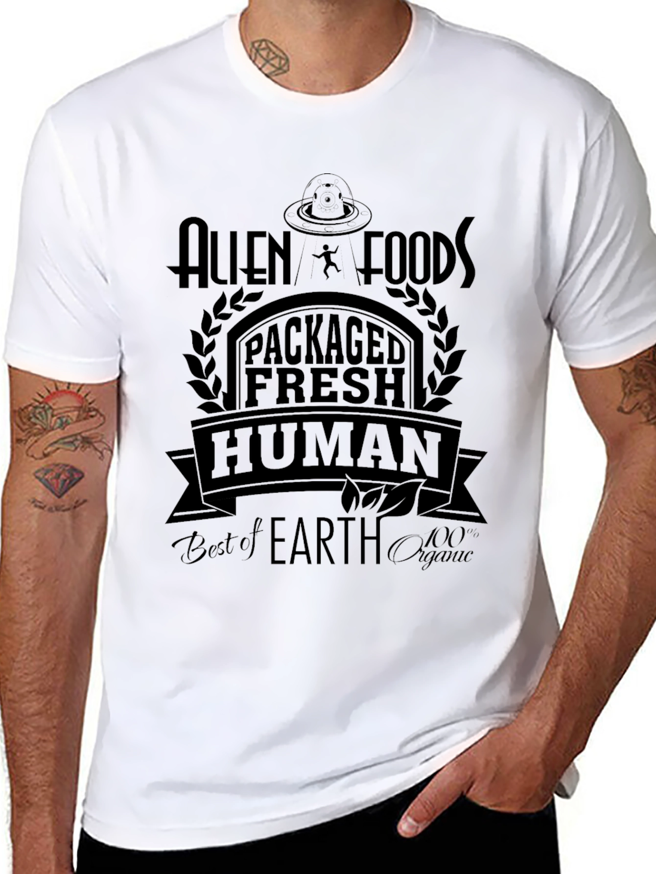 Alien Foods Packaged Fresh Human T-Shirt