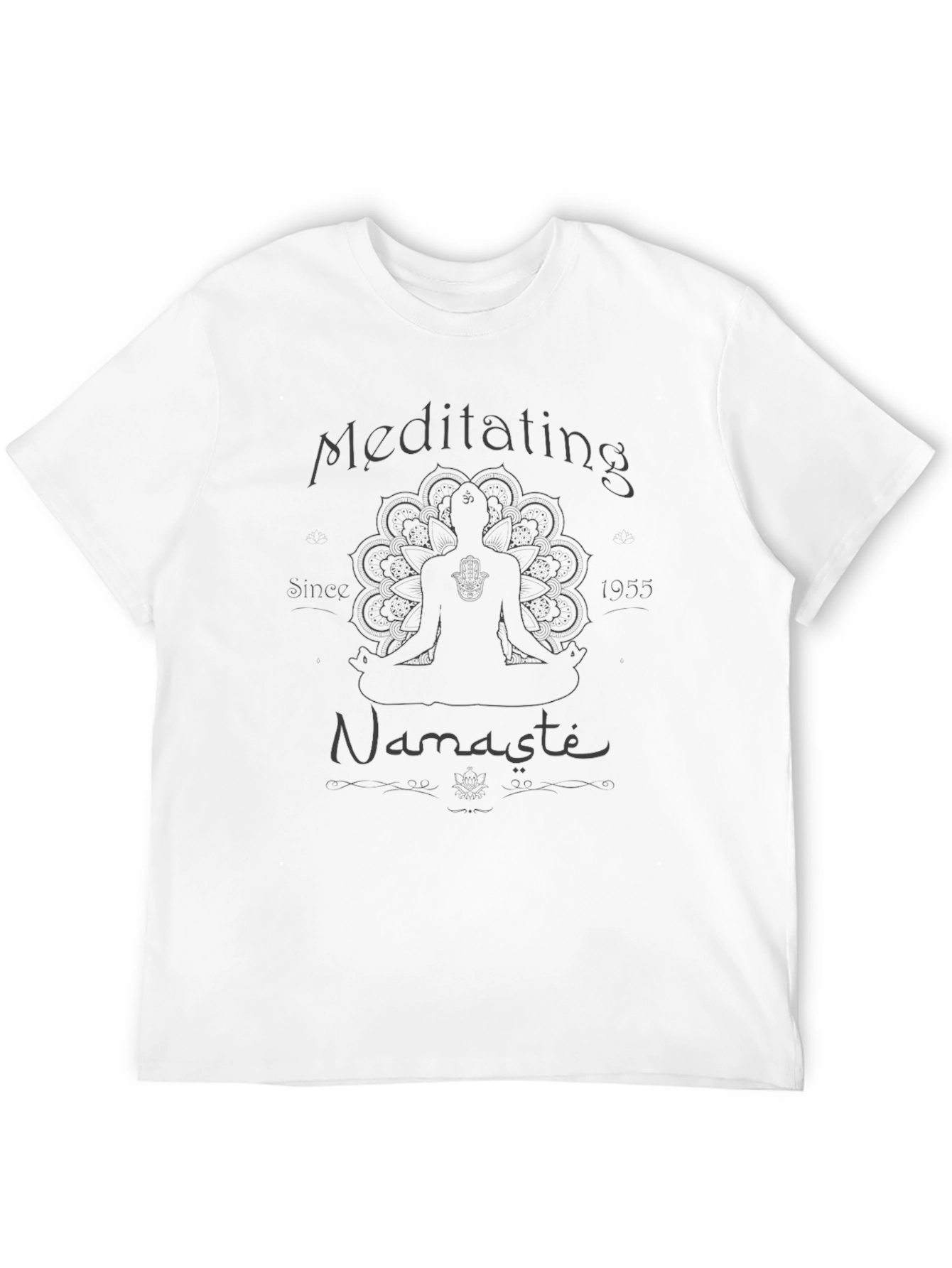 Meditating Namaste T-Shirt - Yoga Inspired Design