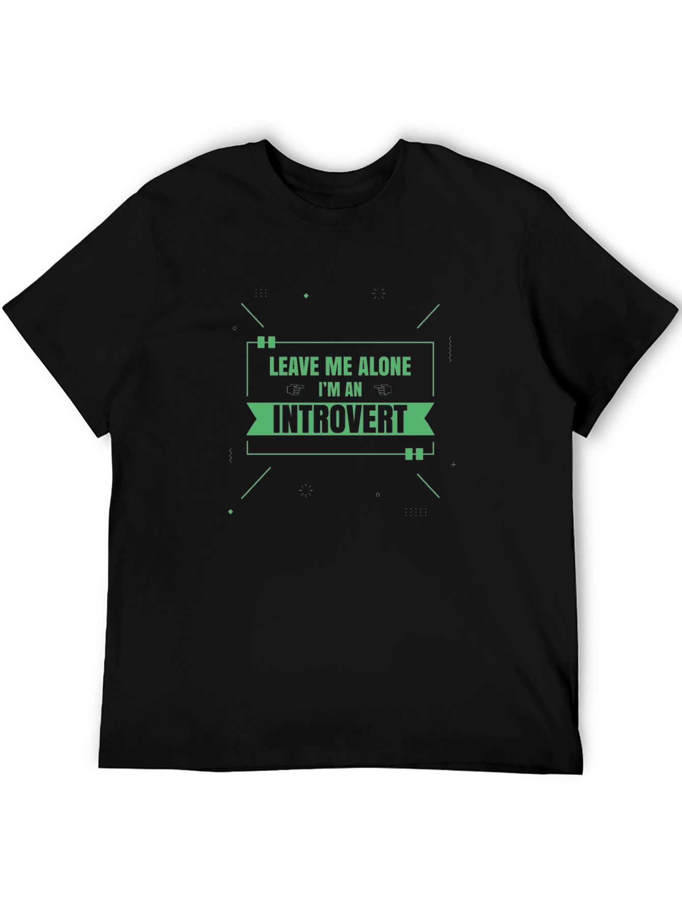 Leave Me Alone Introvert T-Shirt - Comfy Black Tee
