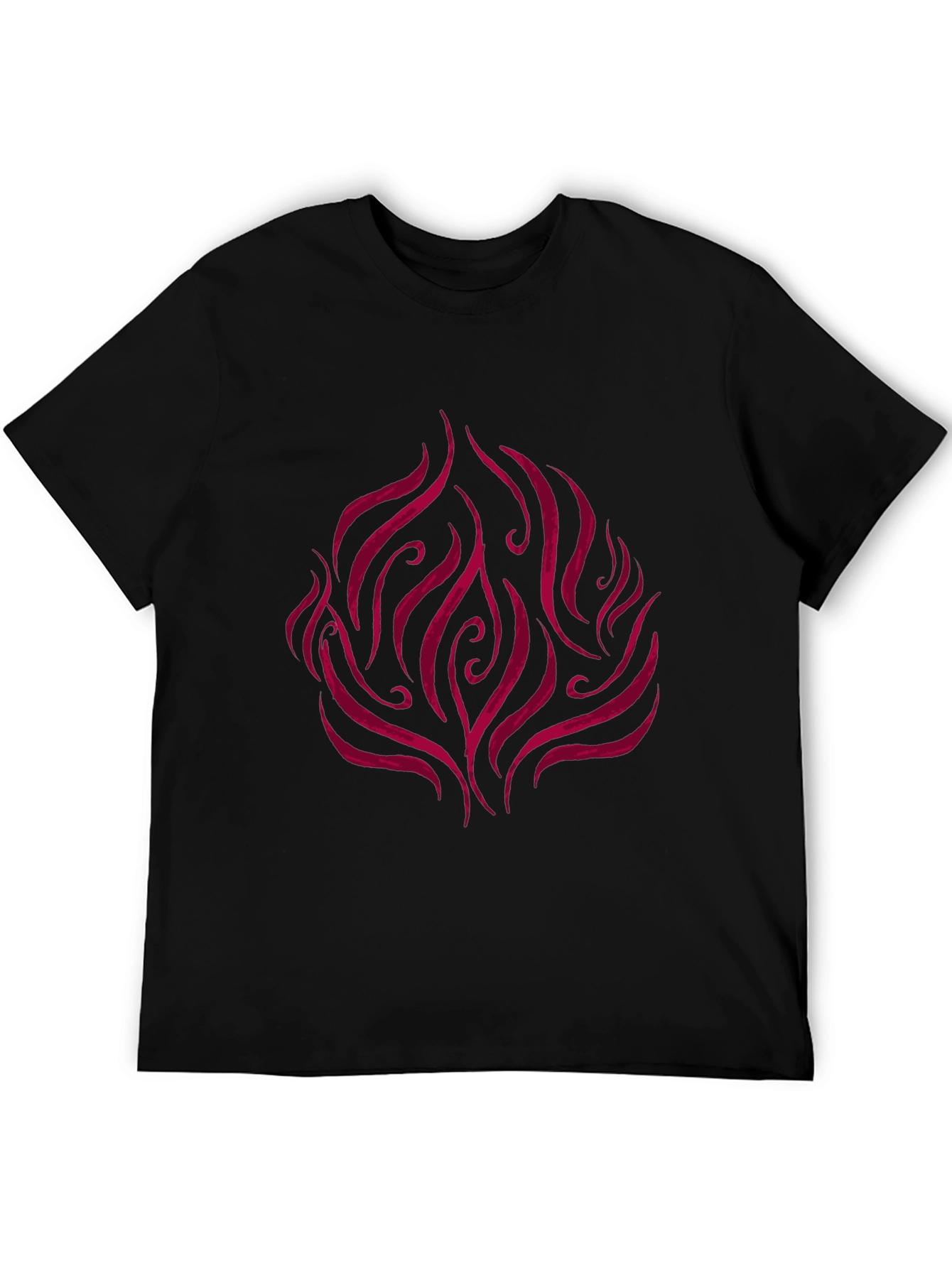 Flame Design Black T-Shirt