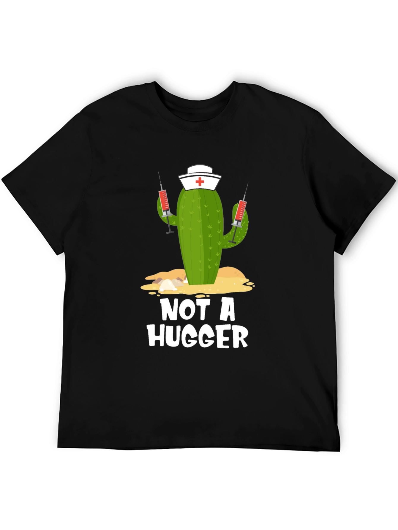 Not A Hugger Cactus Nurse T-Shirt