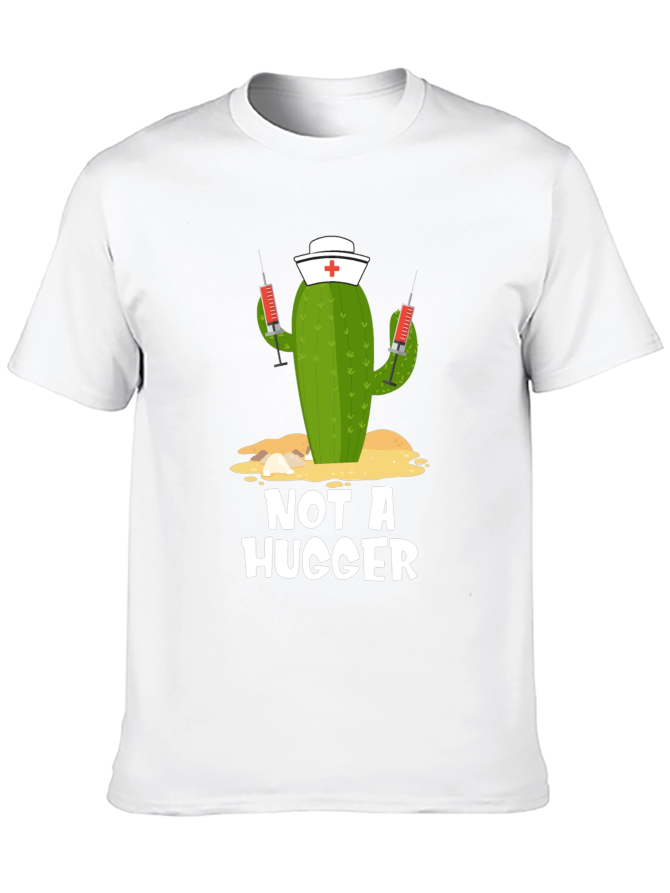 Not A Hugger Cactus Nurse T-Shirt