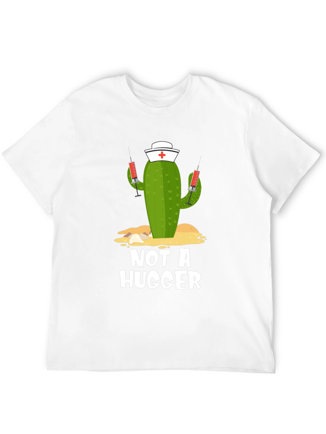 Not A Hugger Cactus Nurse T-Shirt