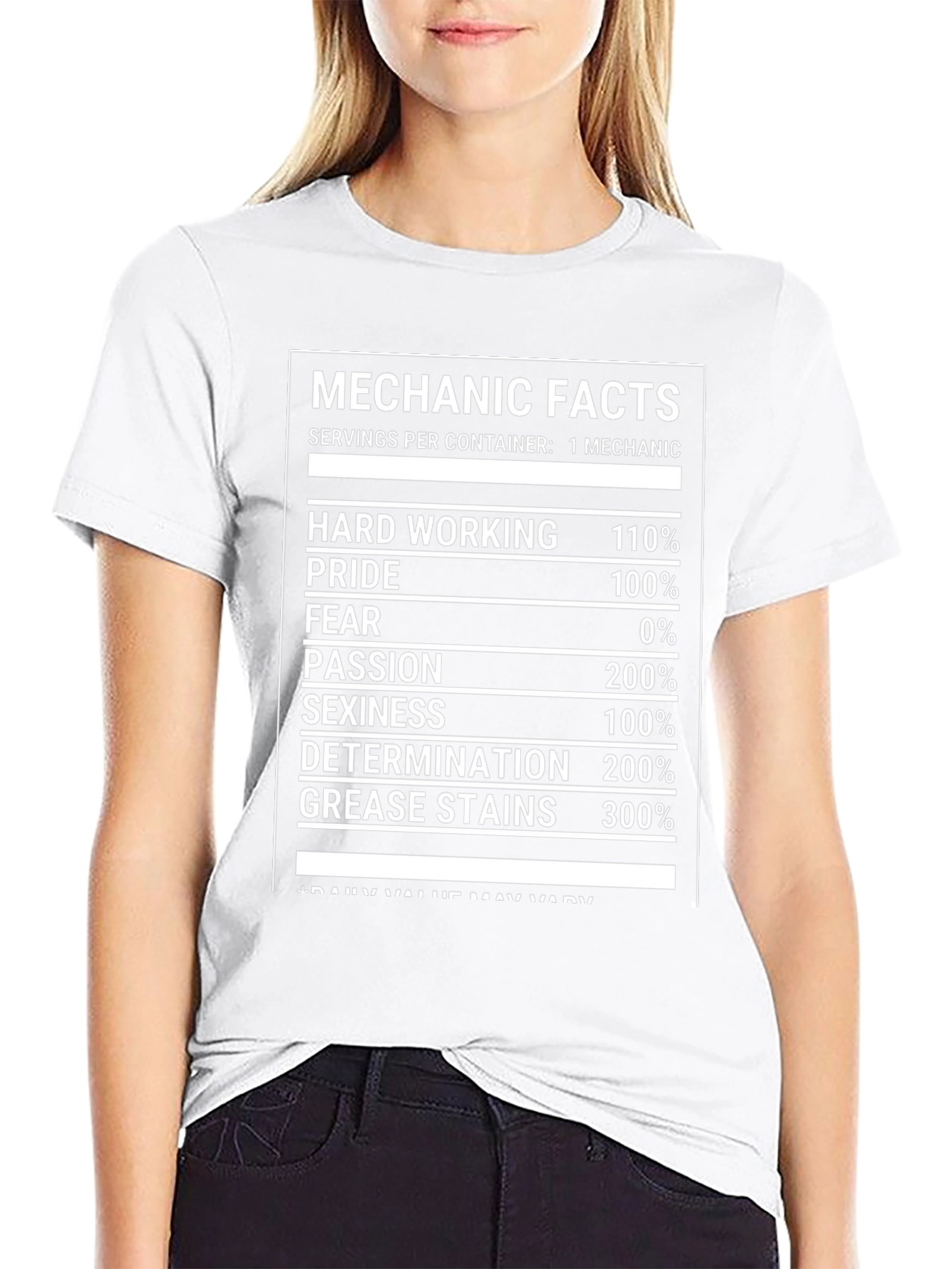 Mechanic Facts T-Shirt - Hardworking Passionate