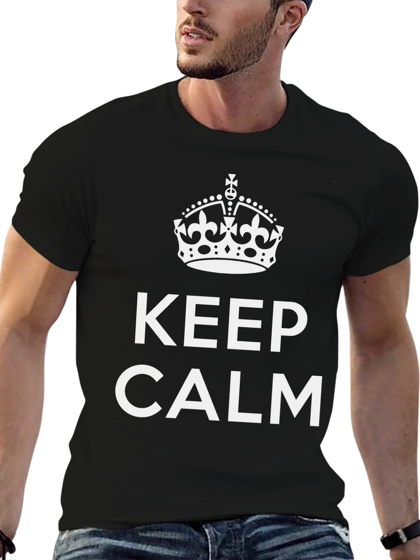 Keep Calm Graphic Tee - Classic Design