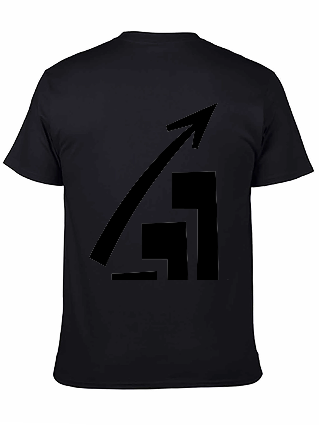 Ascending Arrow Graphic Tee - Black