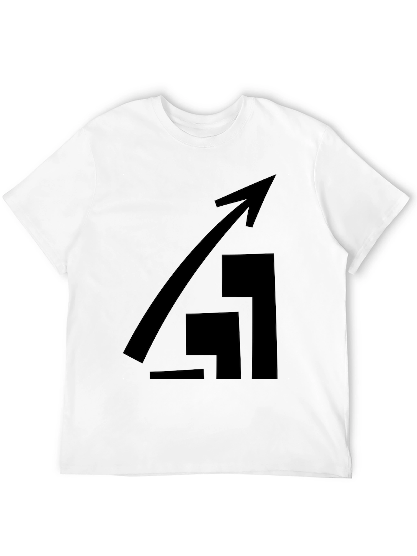 Ascending Arrow Graphic Tee - Black