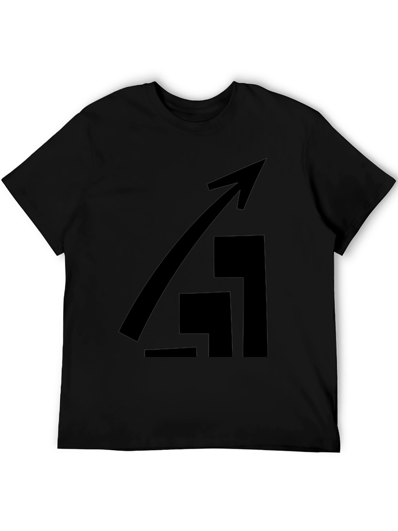 Ascending Arrow Graphic Tee - Black