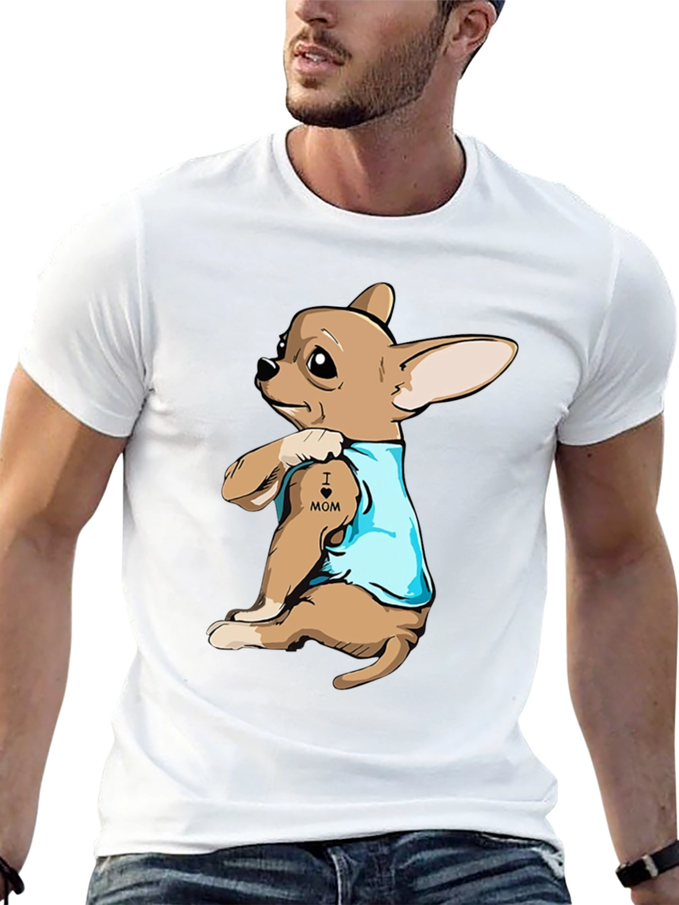 Dog Mom Tattoo Graphic Tee - Black