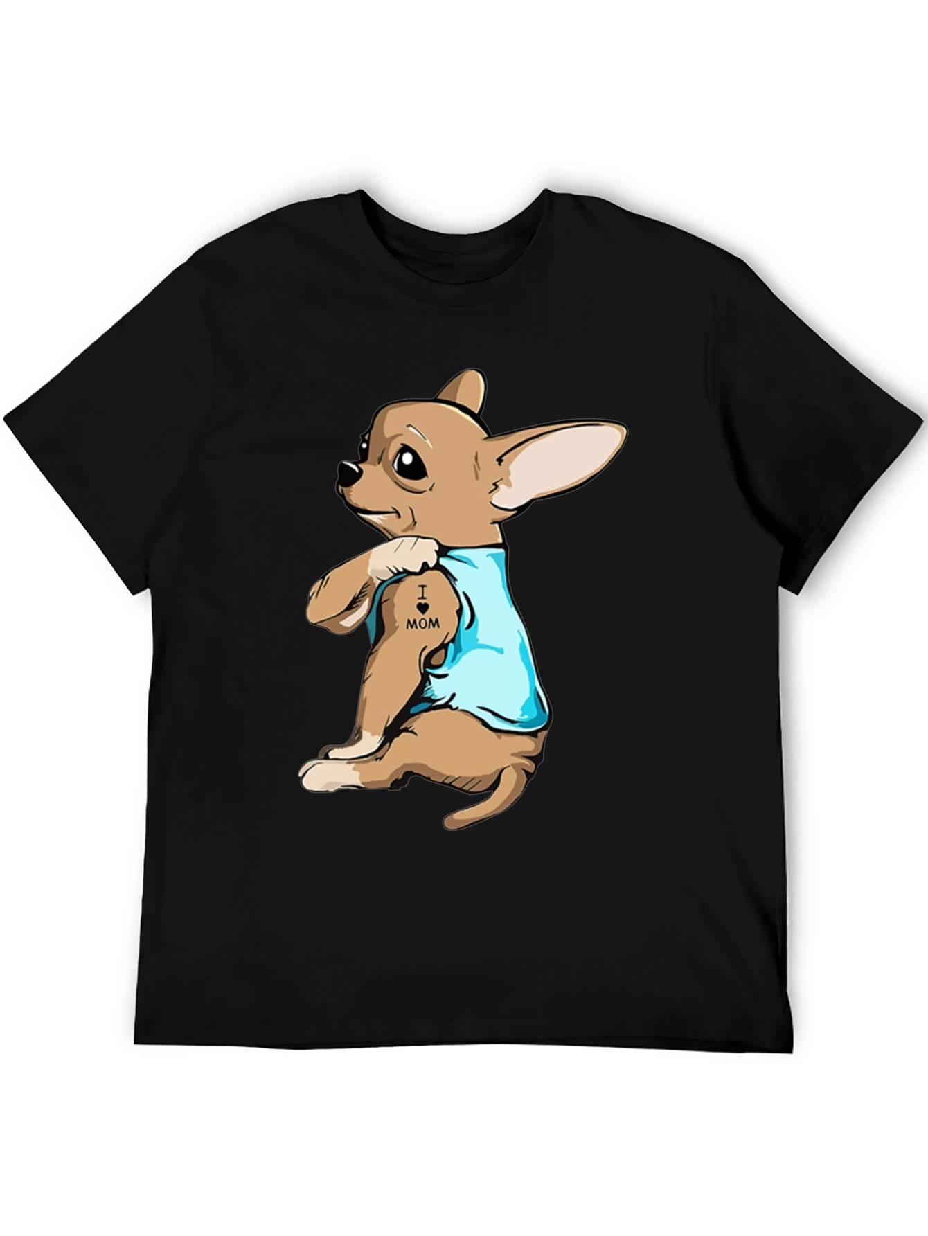 Dog Mom Tattoo Graphic Tee - Black