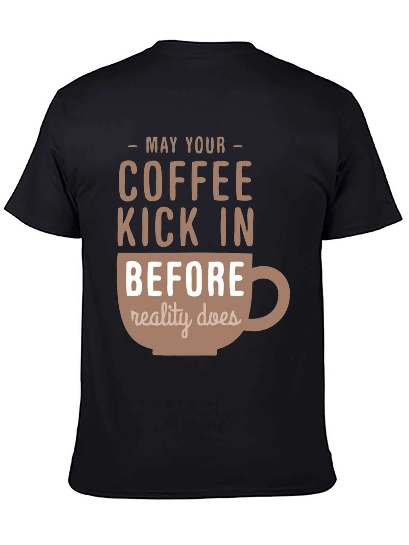 Coffee Kick In T-Shirt - Funny Caffeine Tee