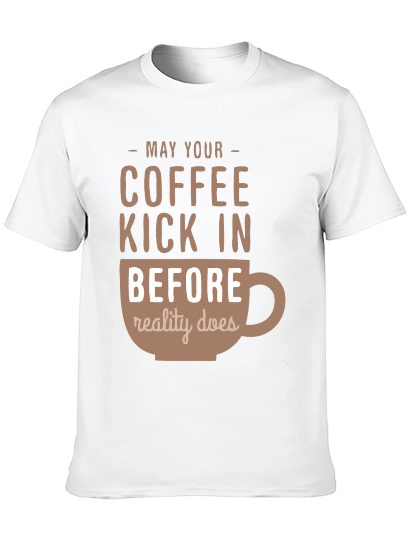 Coffee Kick In T-Shirt - Funny Caffeine Tee