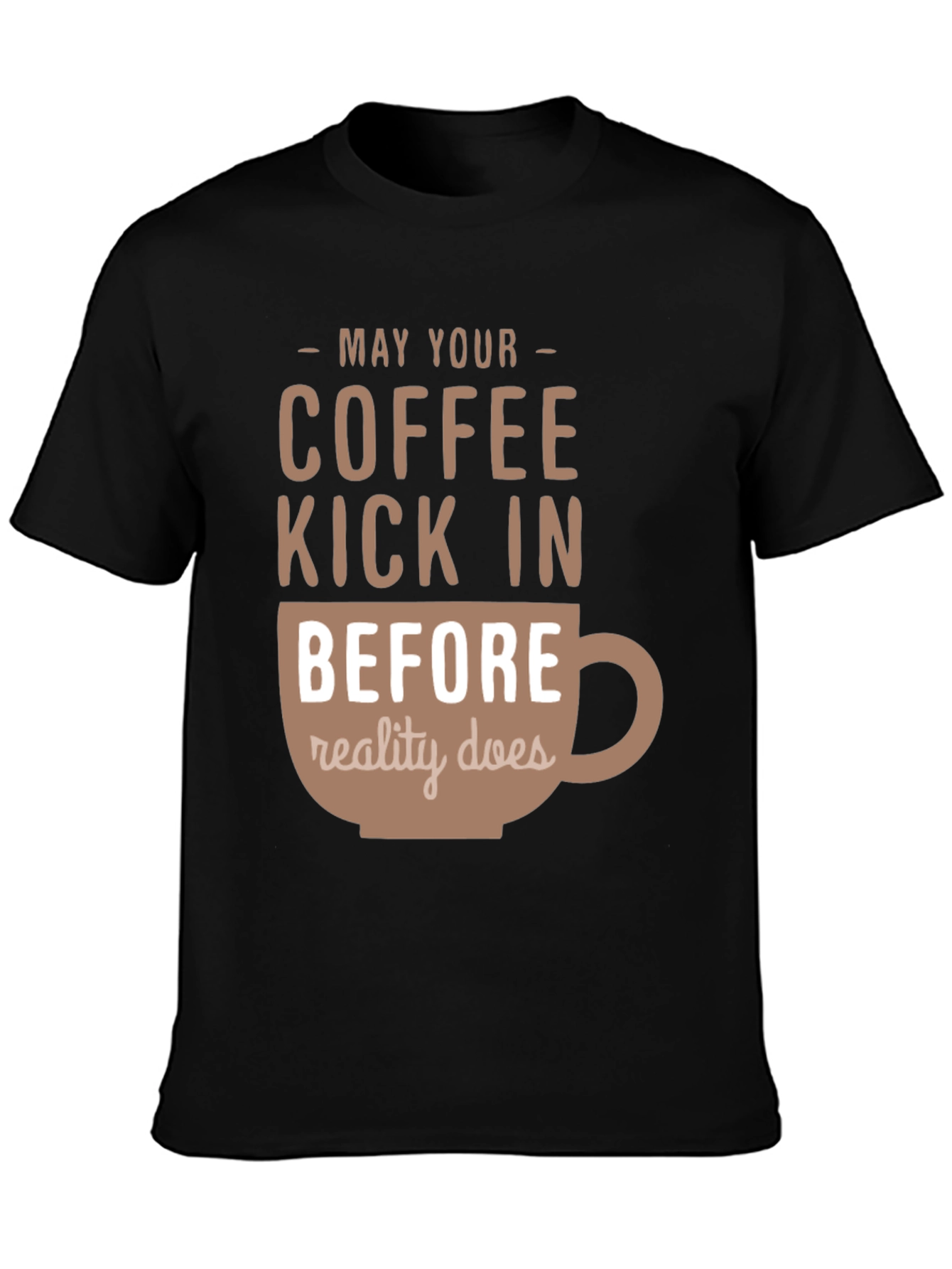 Coffee Kick In T-Shirt - Funny Caffeine Tee