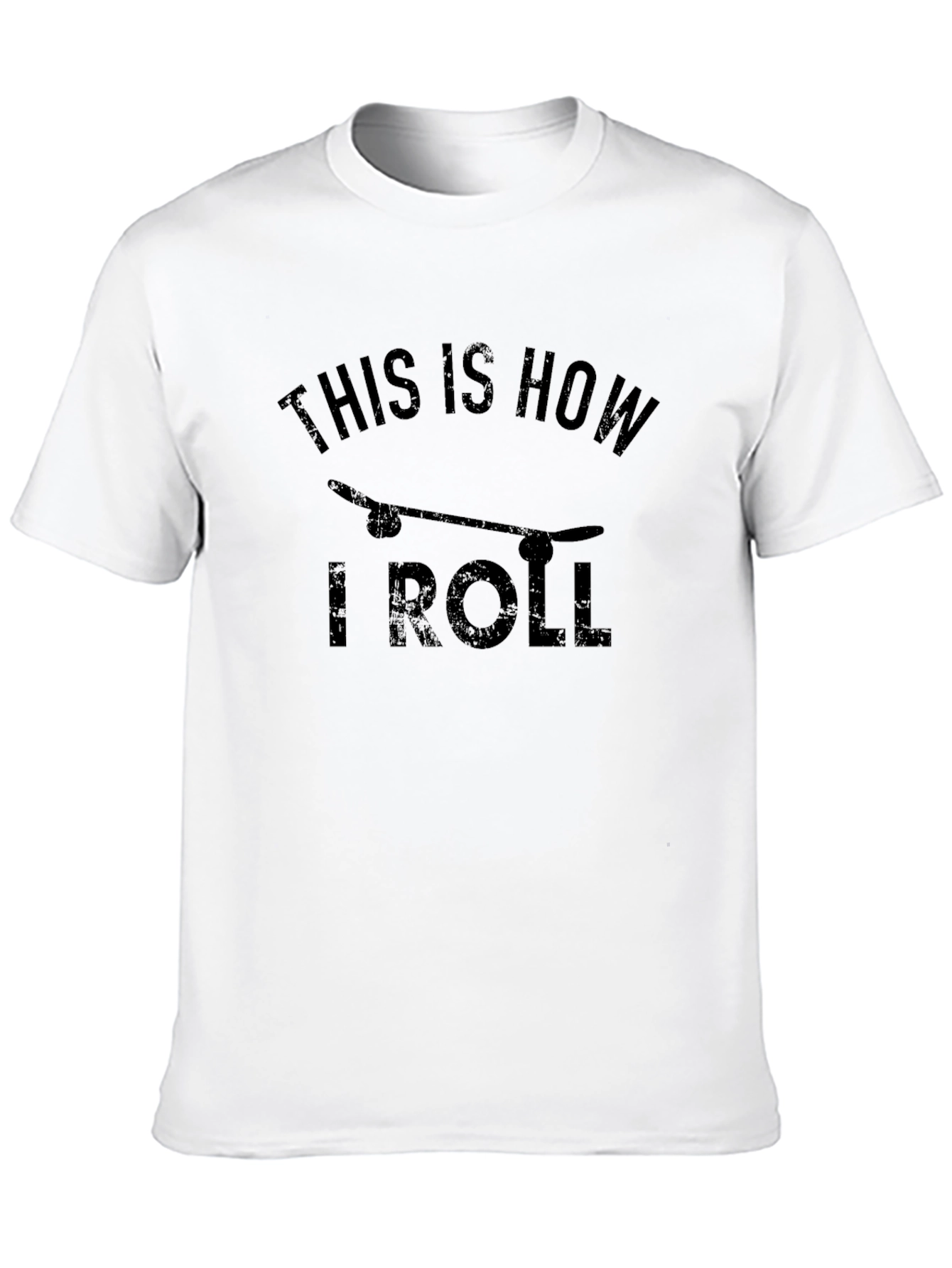 This Is How I Roll Skateboarder Graphic Tee