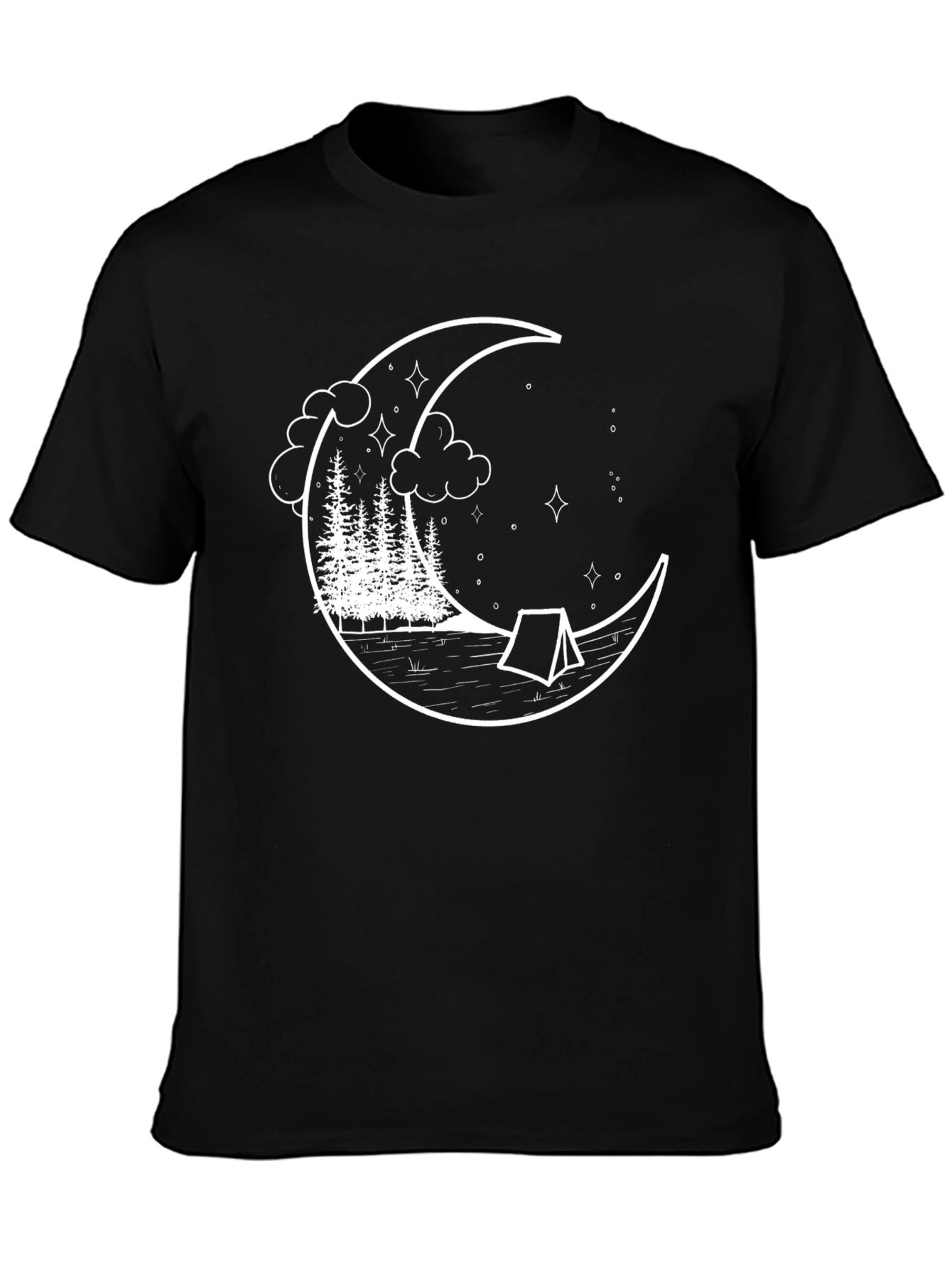 Camping Moon Graphic Tee - Adventure Awaits!
