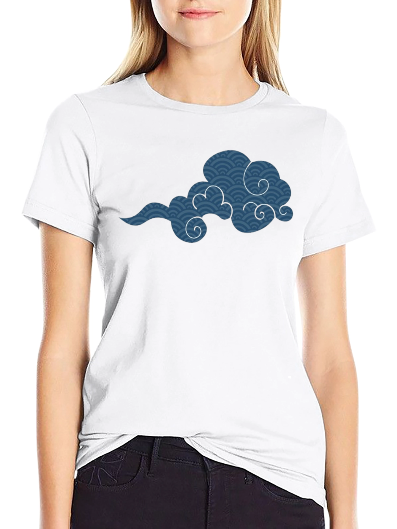 Japanese Cloud Graphic Tee - Black