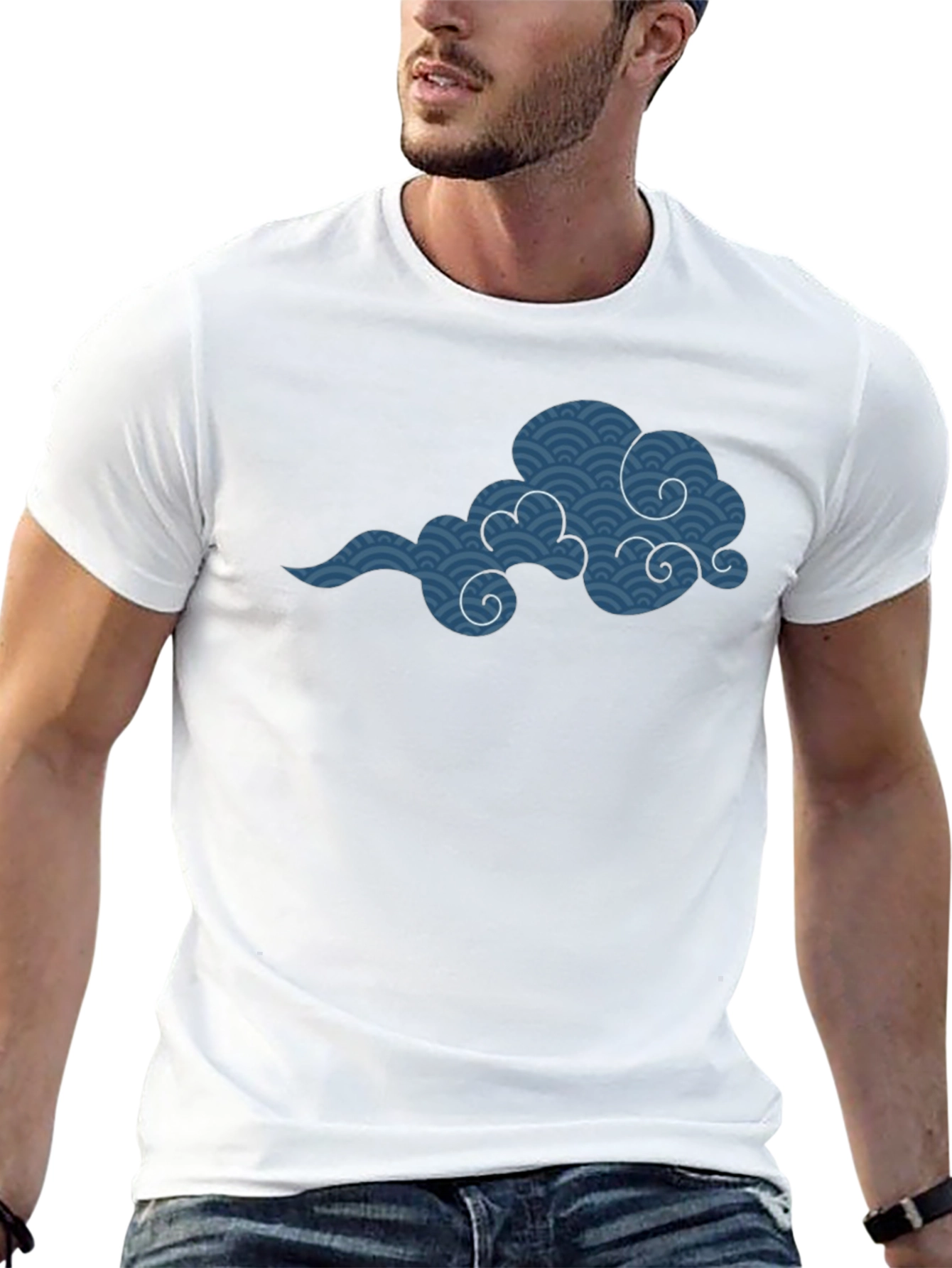 Japanese Cloud Graphic Tee - Black