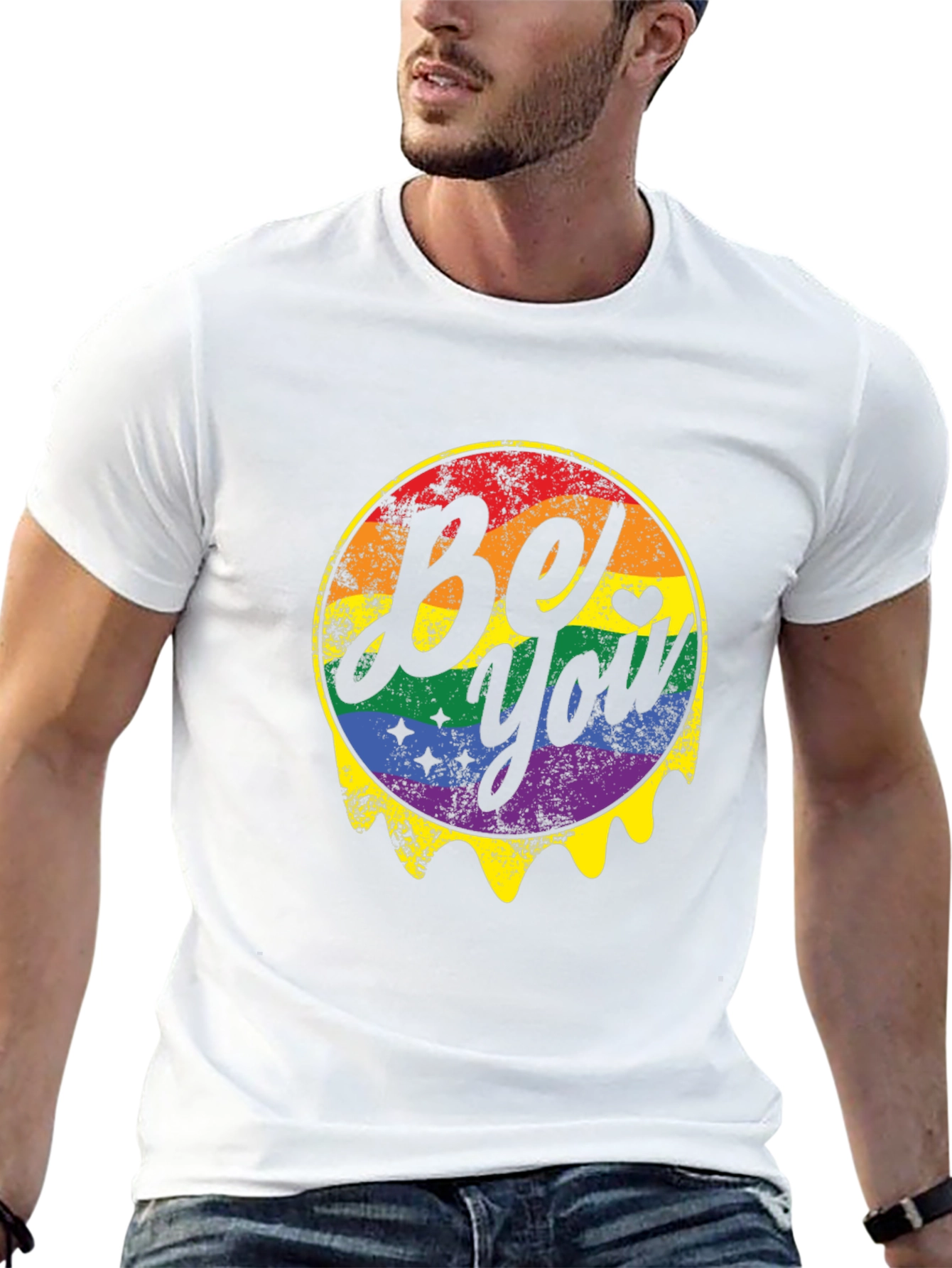Be You Pride Rainbow Graphic T-Shirt