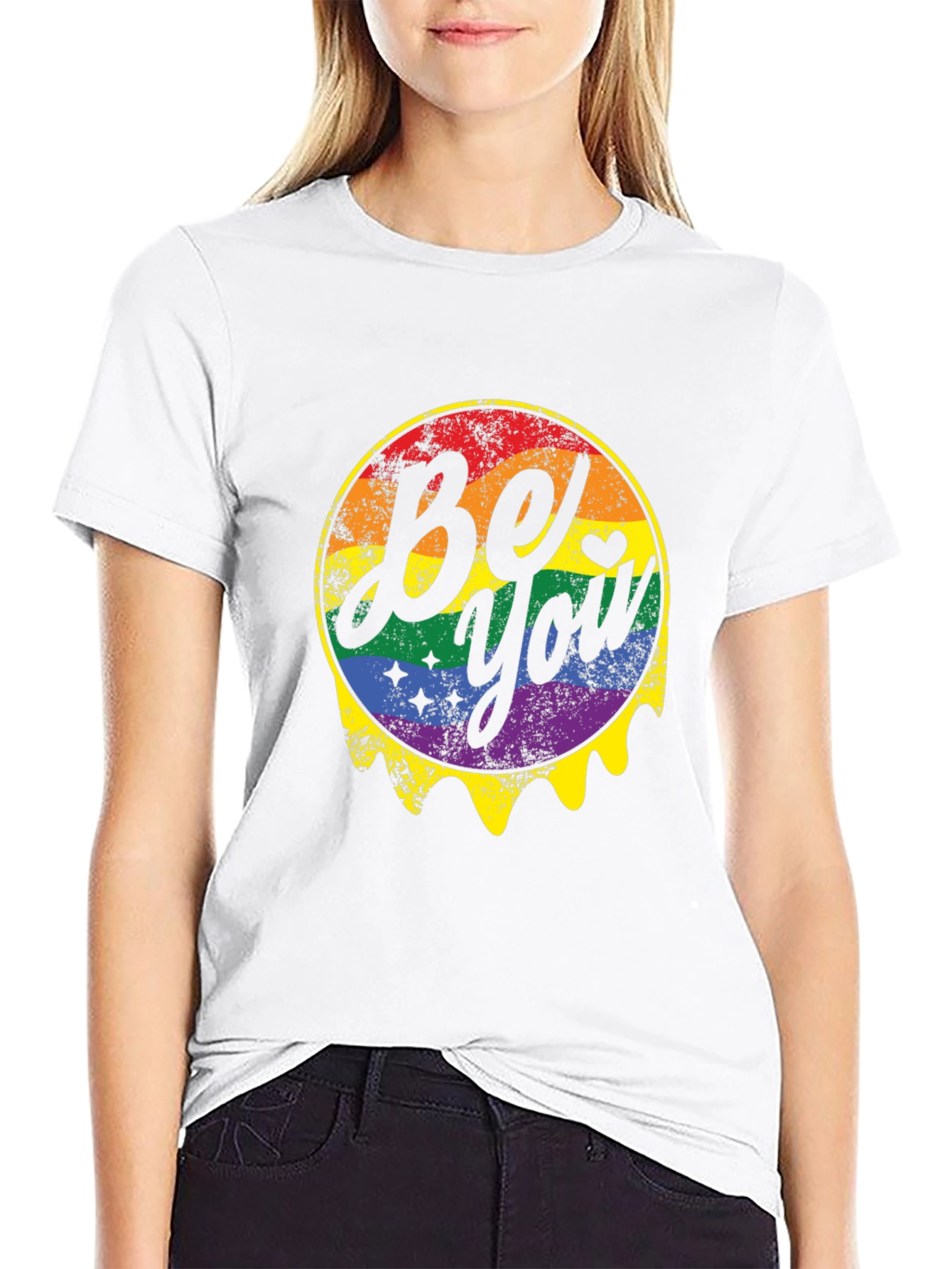 Be You Pride Rainbow Graphic T-Shirt