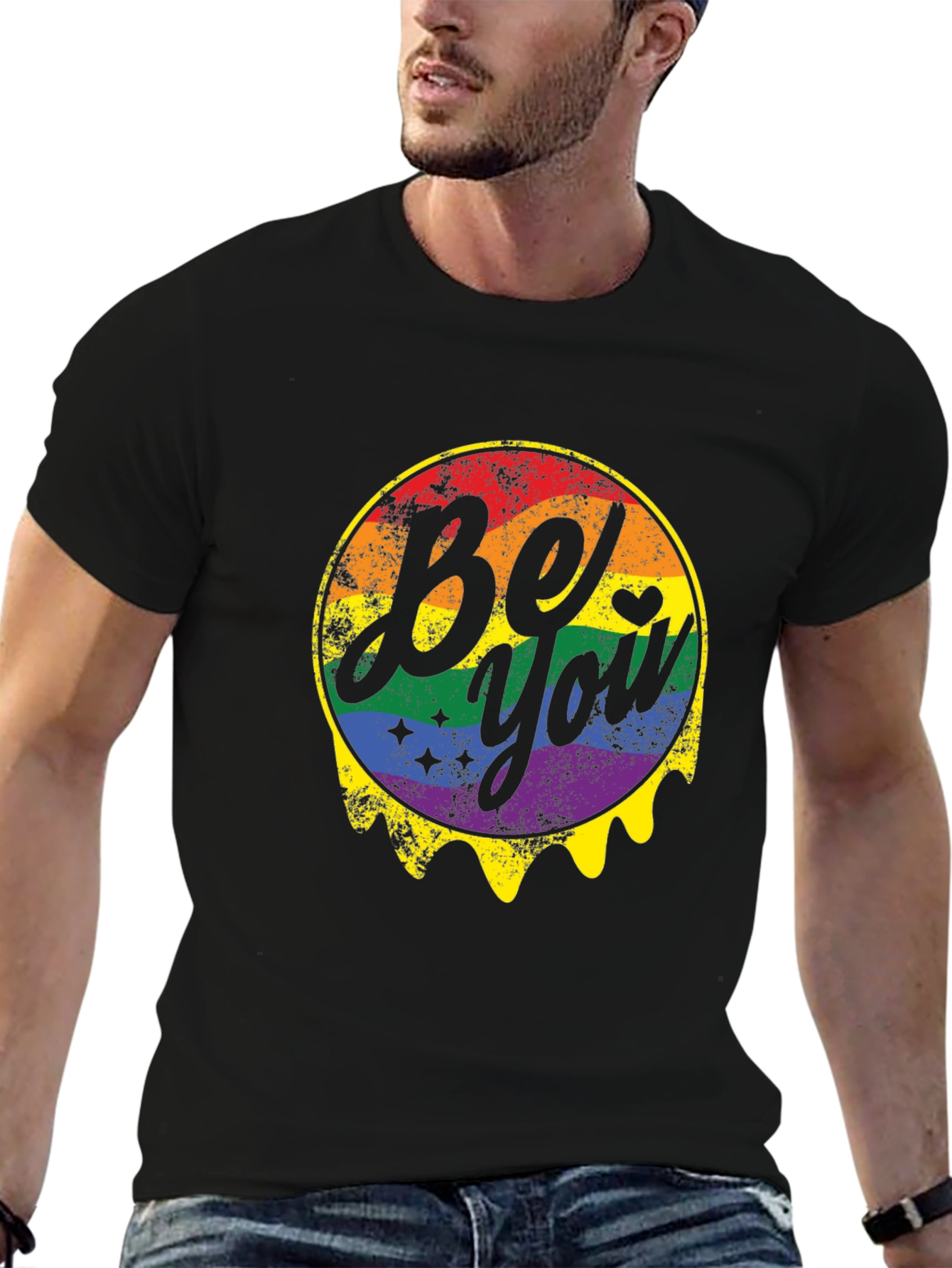 Be You Pride Rainbow Graphic T-Shirt