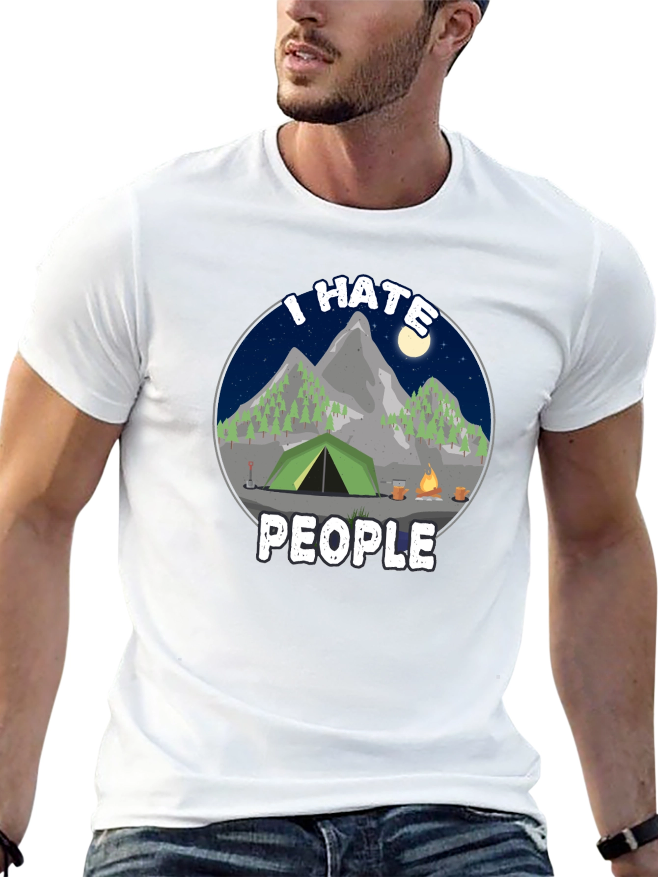 I Hate People Camping T-Shirt
