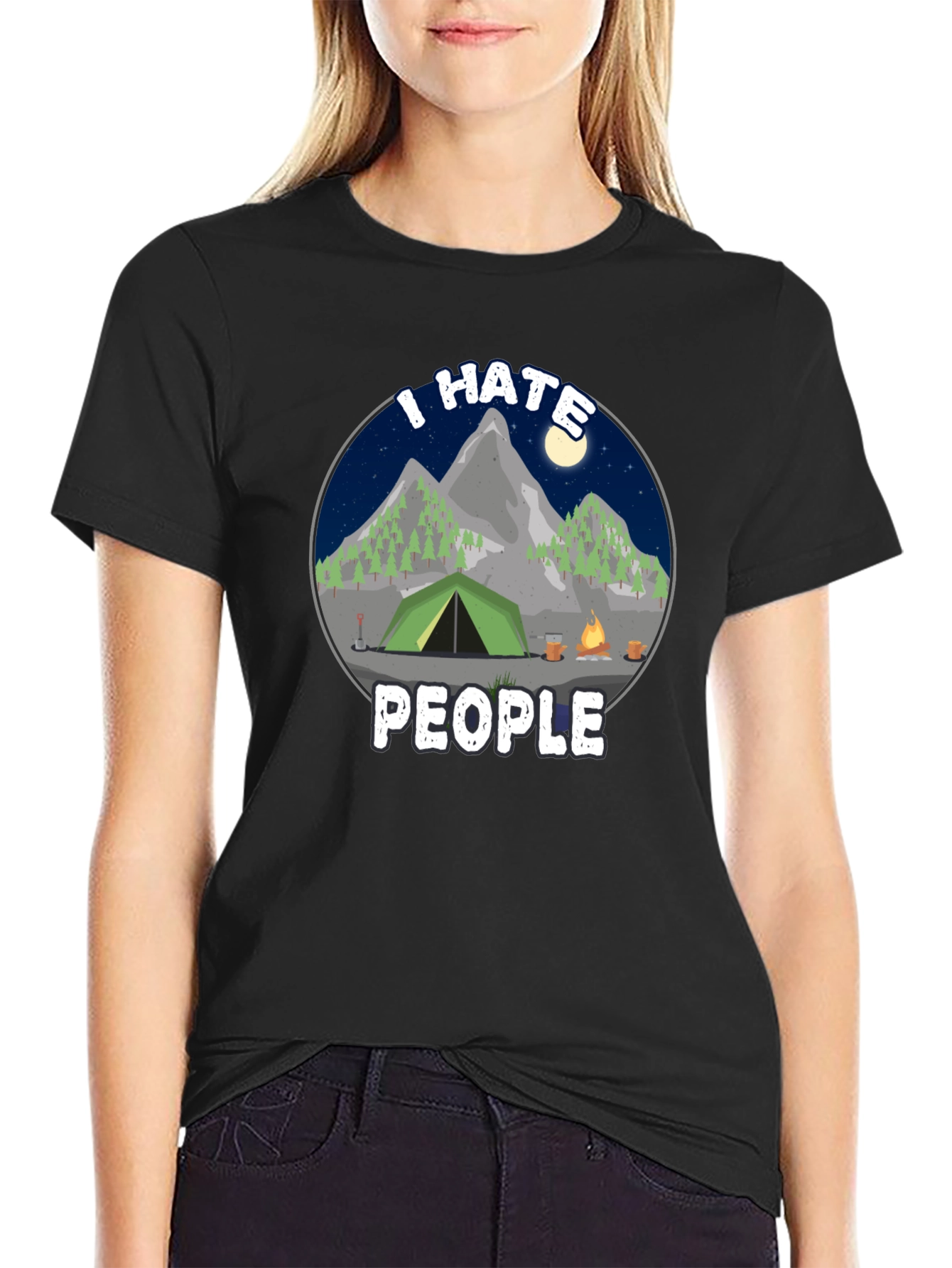 I Hate People Camping T-Shirt