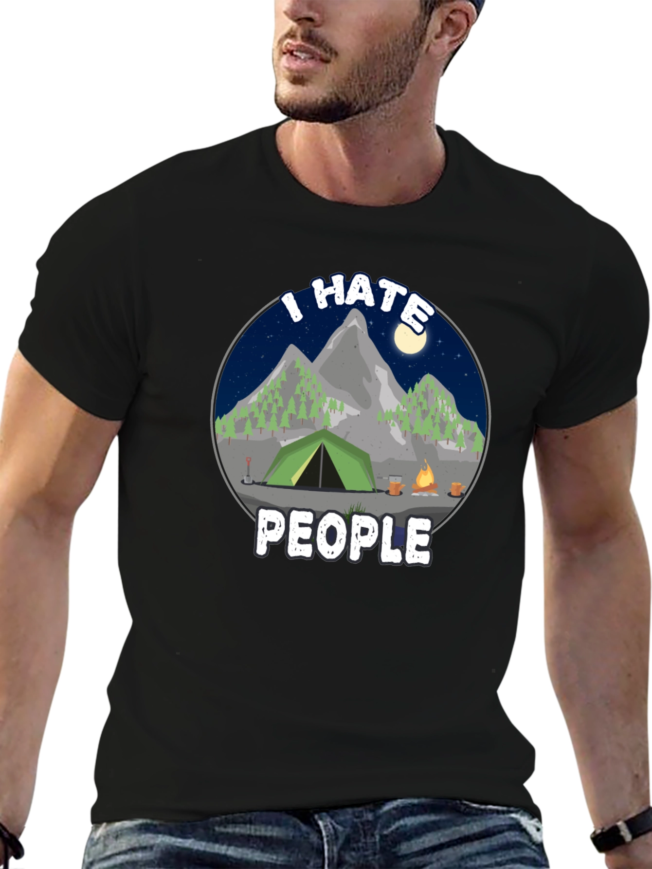 I Hate People Camping T-Shirt