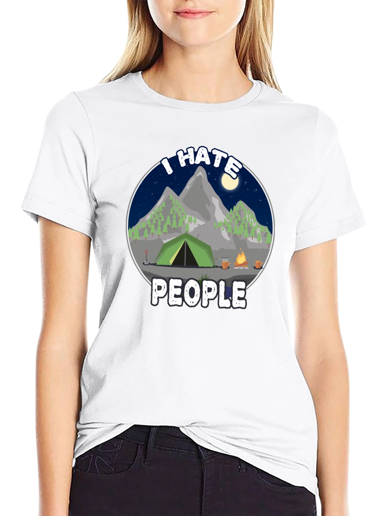 I Hate People Camping T-Shirt