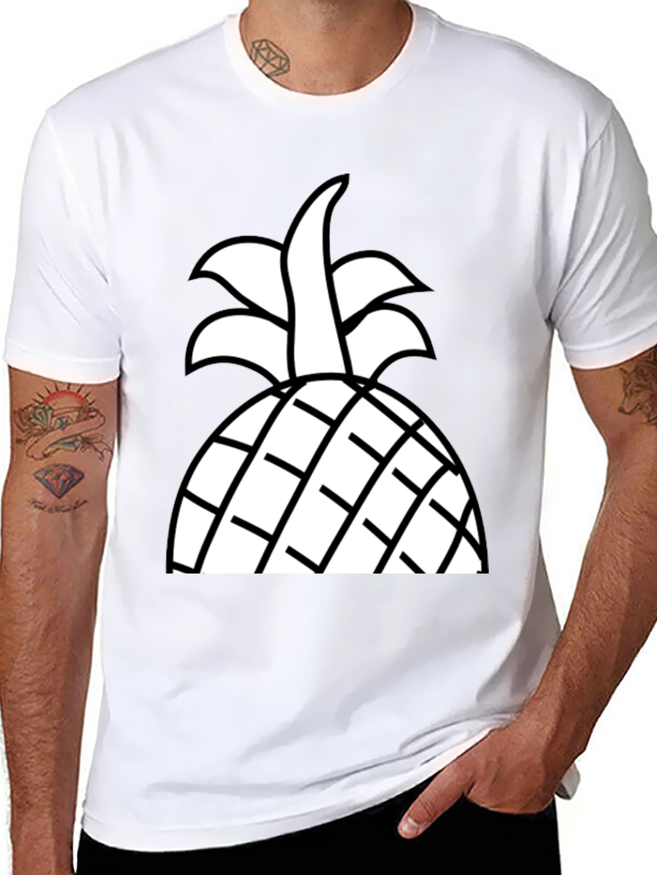 Pineapple Graphic Tee - Stylish Summer Apparel