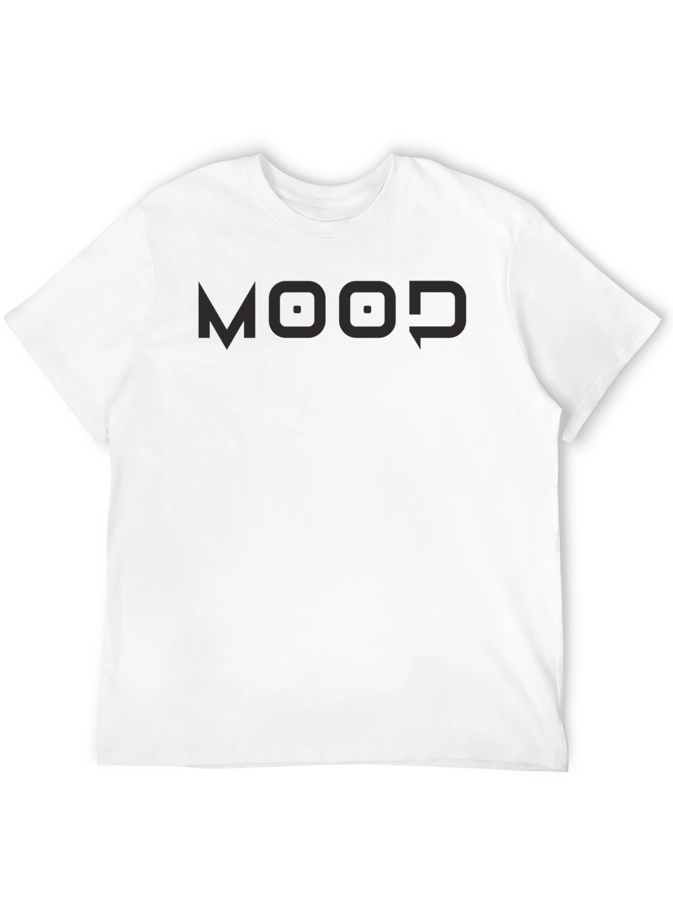 Mens Black MOOD Graphic Tee - Casual Style