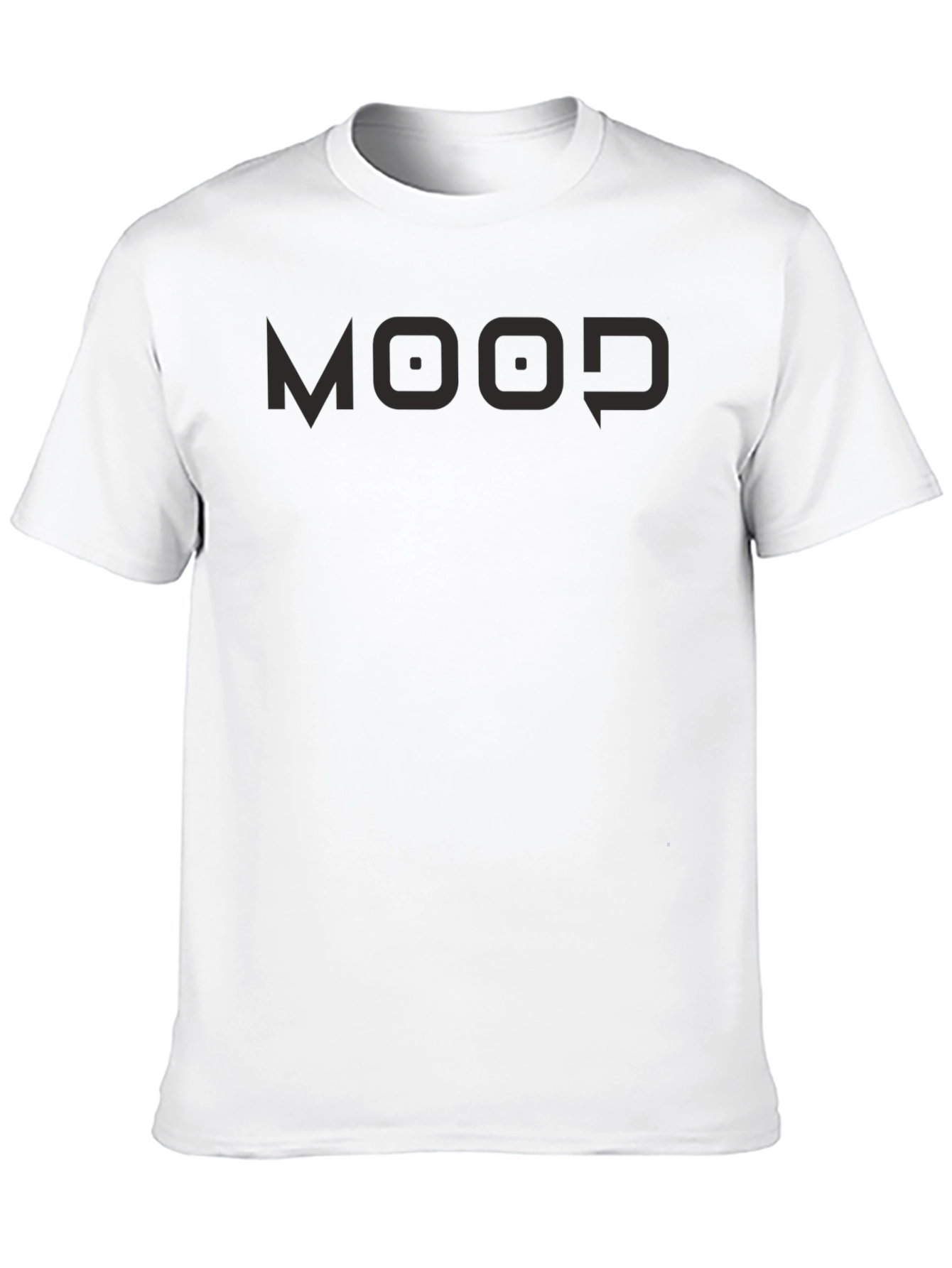 Mens Black MOOD Graphic Tee - Casual Style