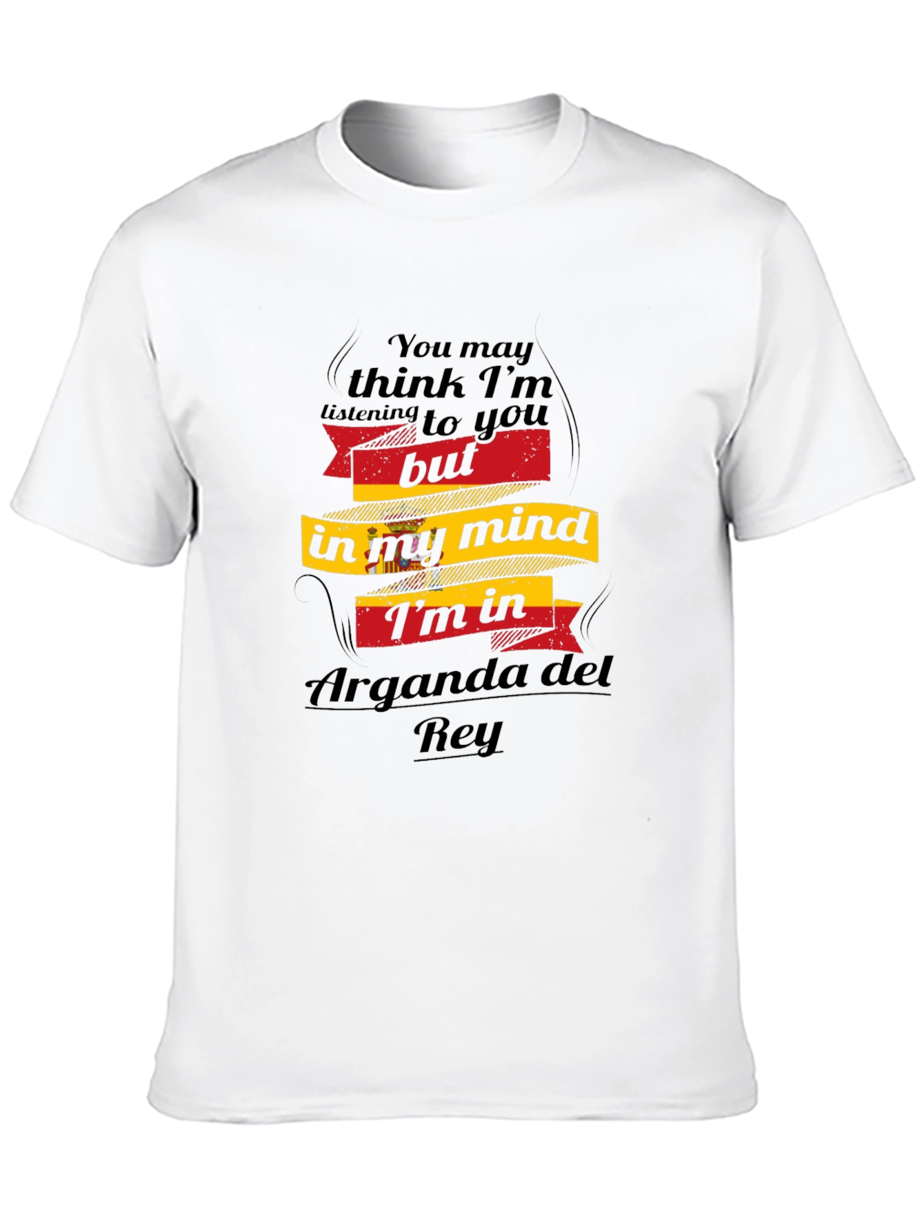 Arganda del Rey Mind T-Shirt - Black Novelty Tee