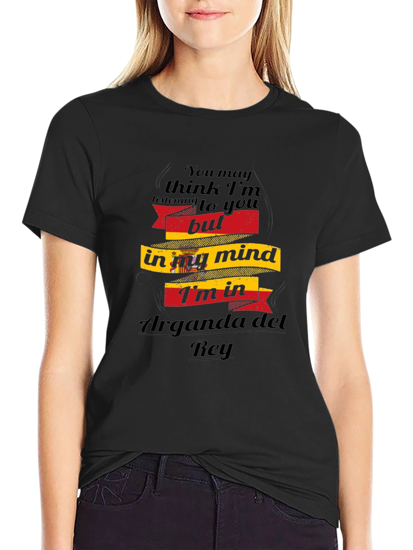 Arganda del Rey Mind T-Shirt - Black Novelty Tee